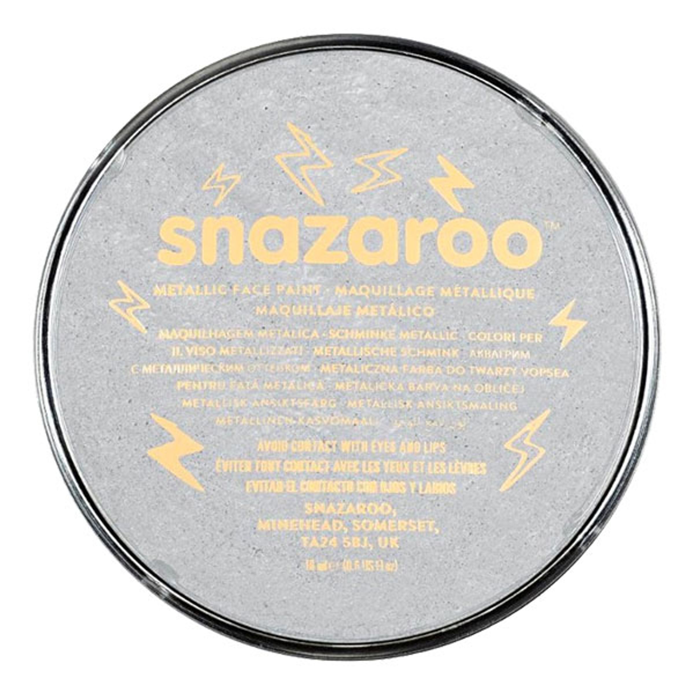 Läs mer om Snazaroo Ansikts- & Kroppsfärg Metallic - Silver