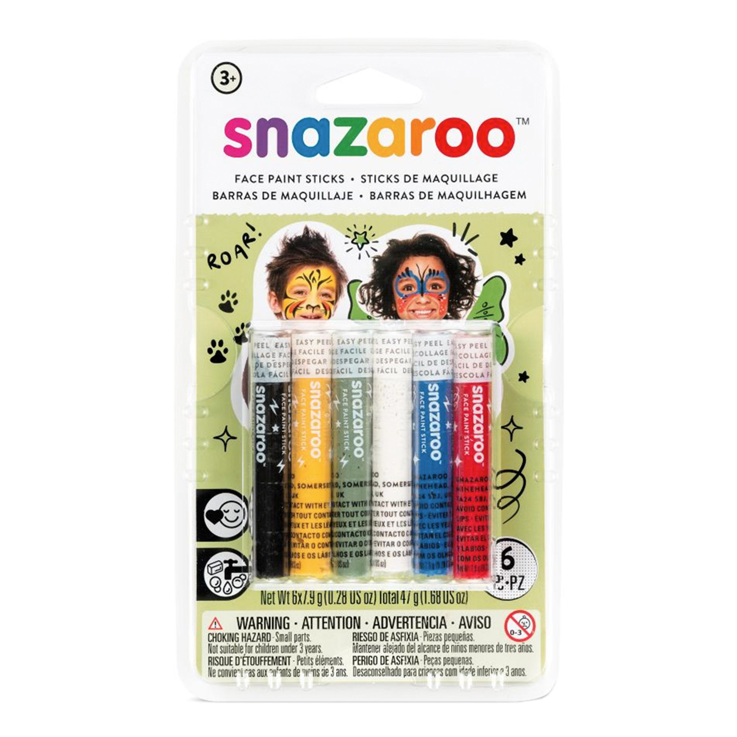 Snazaroo Ansiktskritor Rainbow