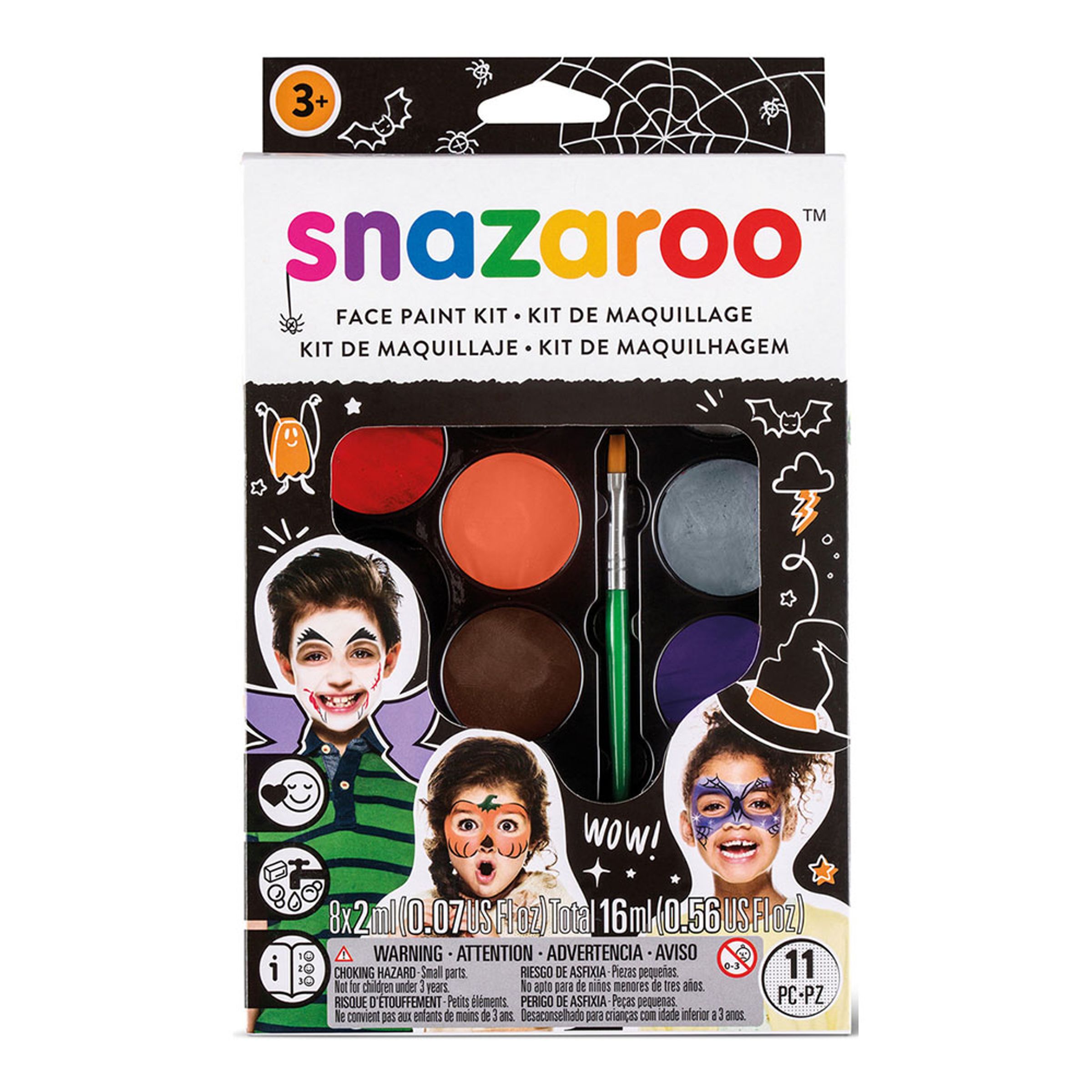 Läs mer om Snazaroo Halloween Face Painting Kit