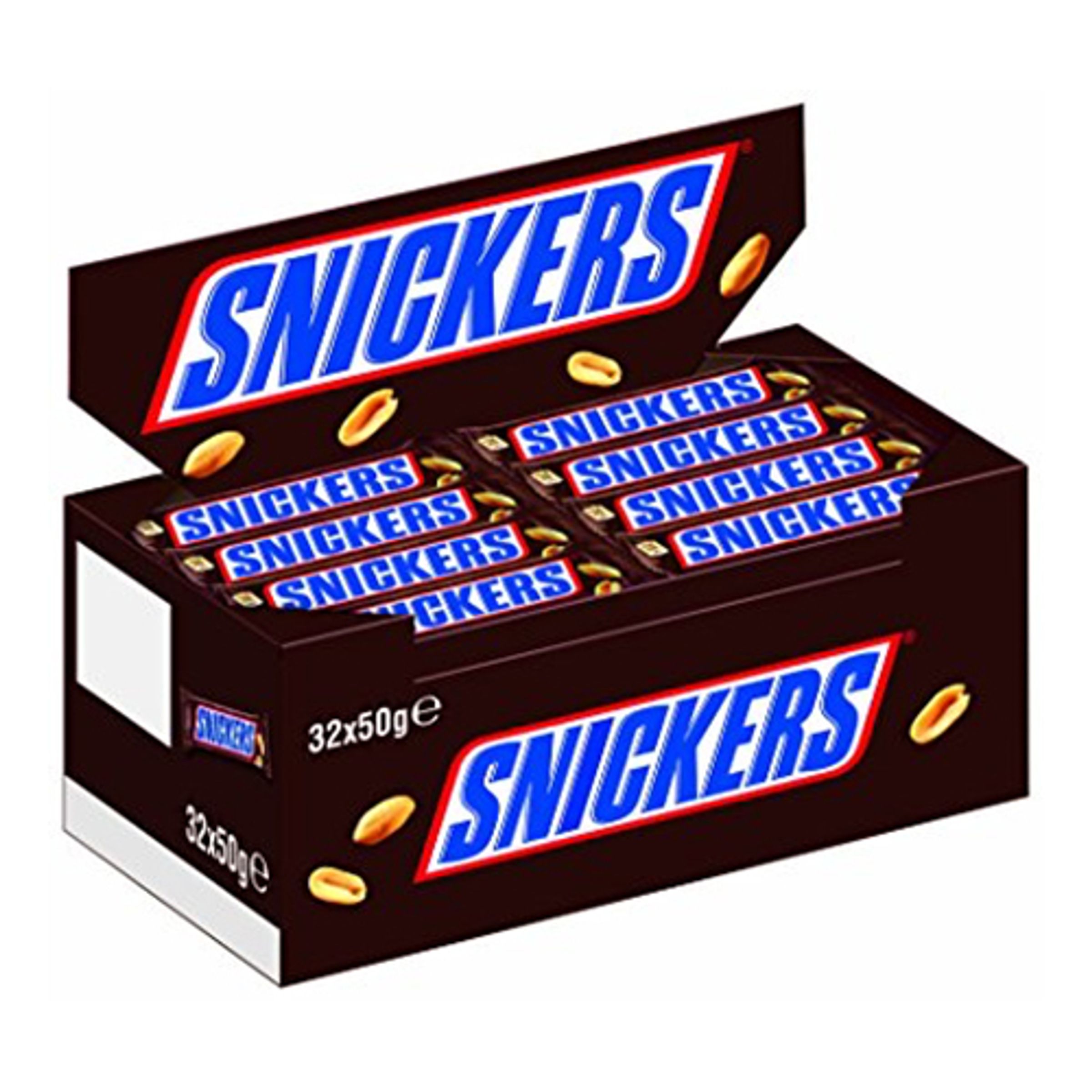 Läs mer om Snickers Chokladbit - 32-pack