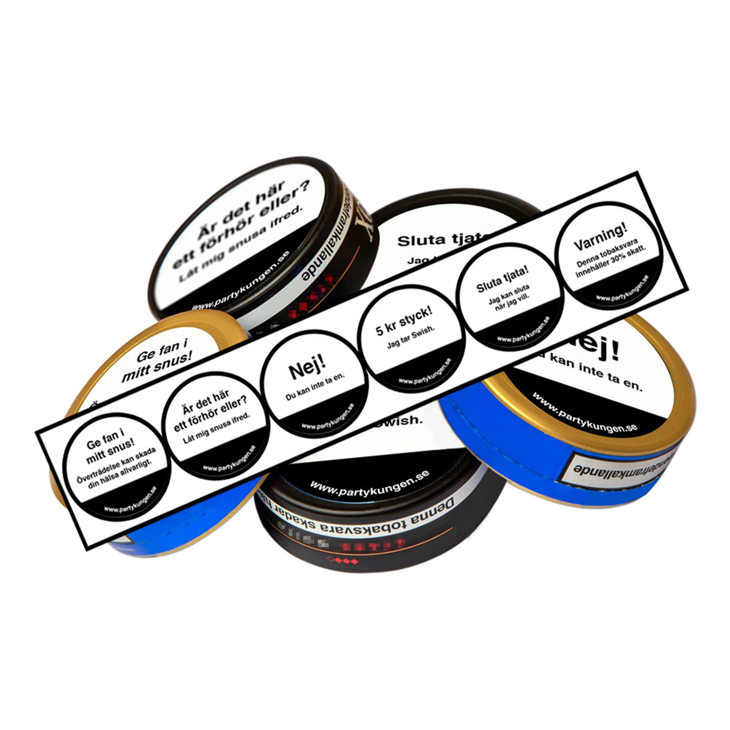 Snusstickers - 6-pack