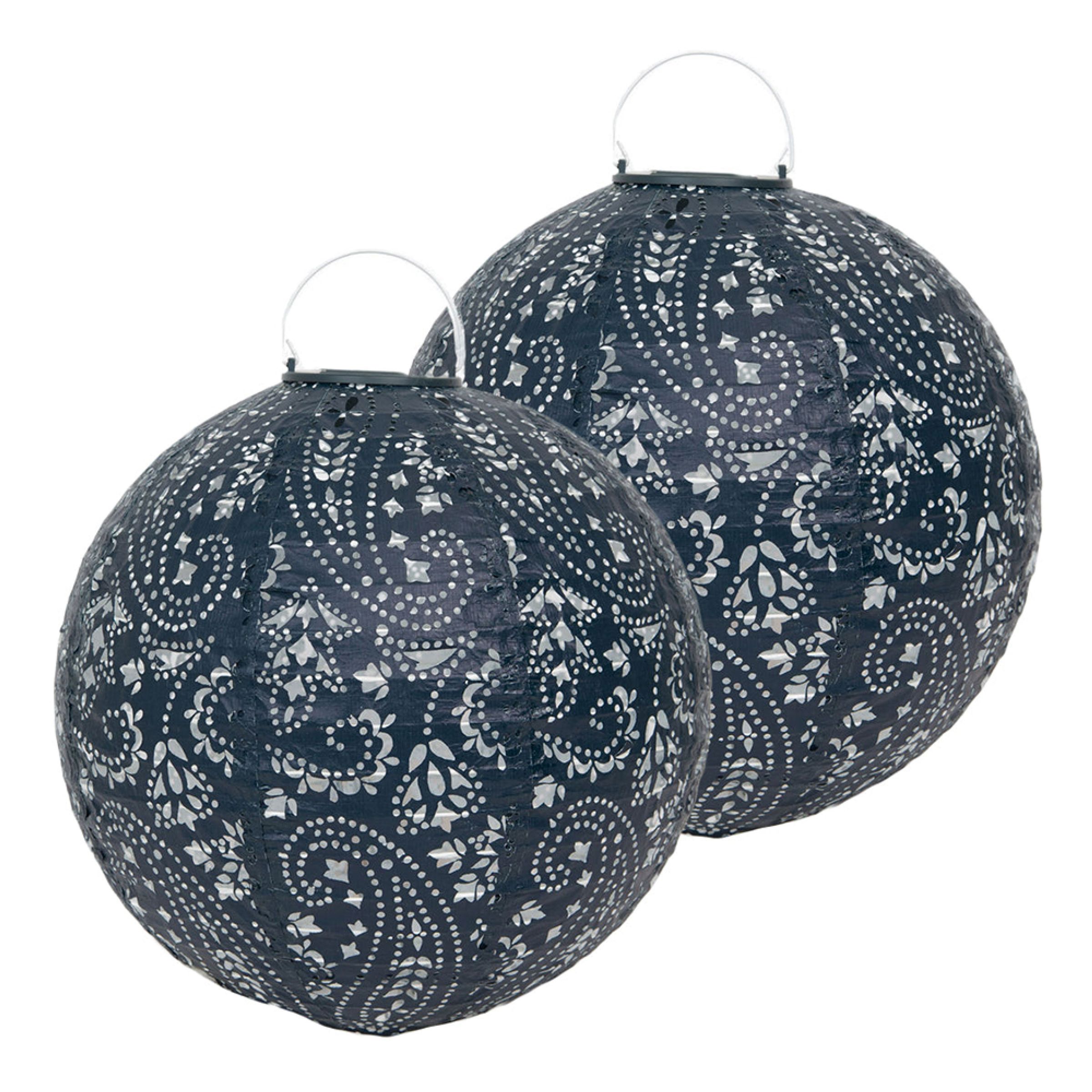 Solcellslyktor Boho Navy - 2-pack | Hem - Roliga Prylar - Hem & Hushåll - I Trädgården | Pryloteket