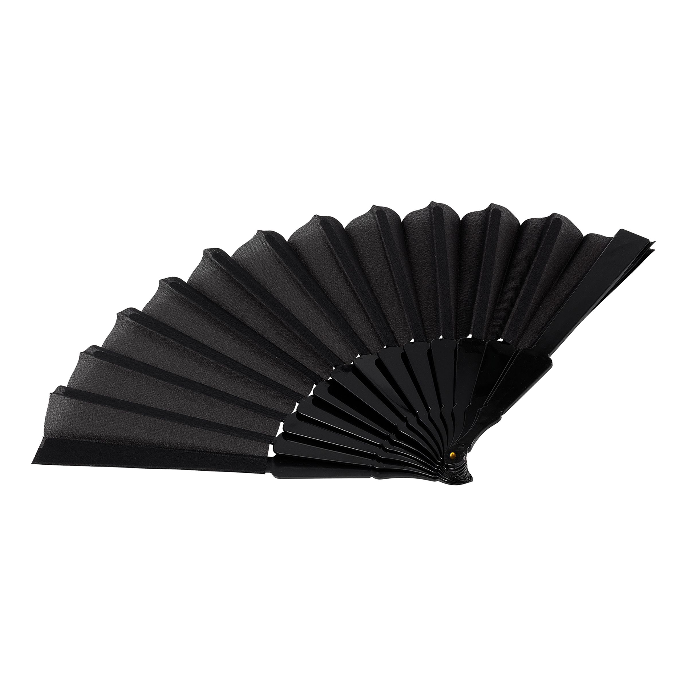 Solfjäder Svart i Plast | Hem - Maskerad - Tillbehör - Maskeradaccessoarer | Party Outlet
