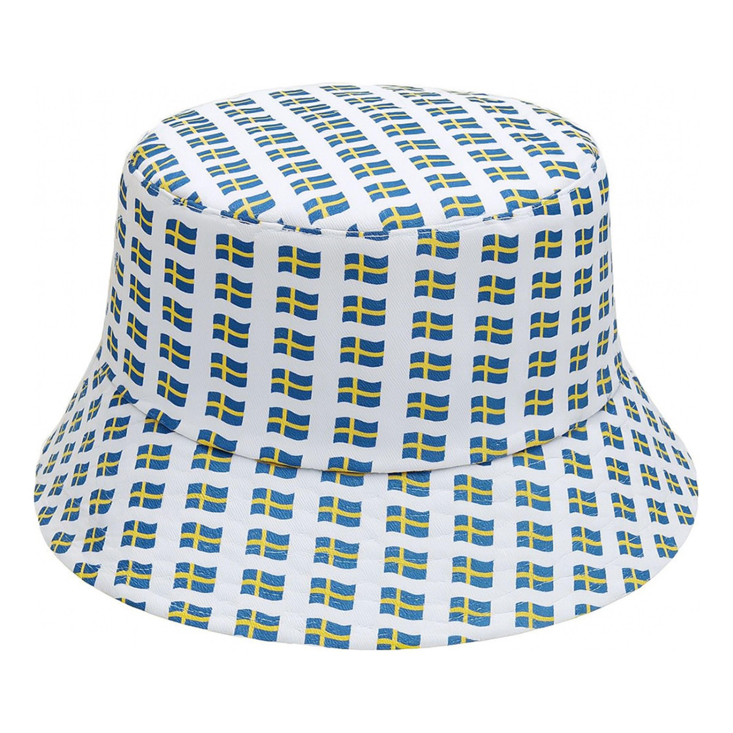 Solhatt med Svenska Flaggor - One size | Hem - Maskerad - Hattar - Vuxenhattar | Pryloteket