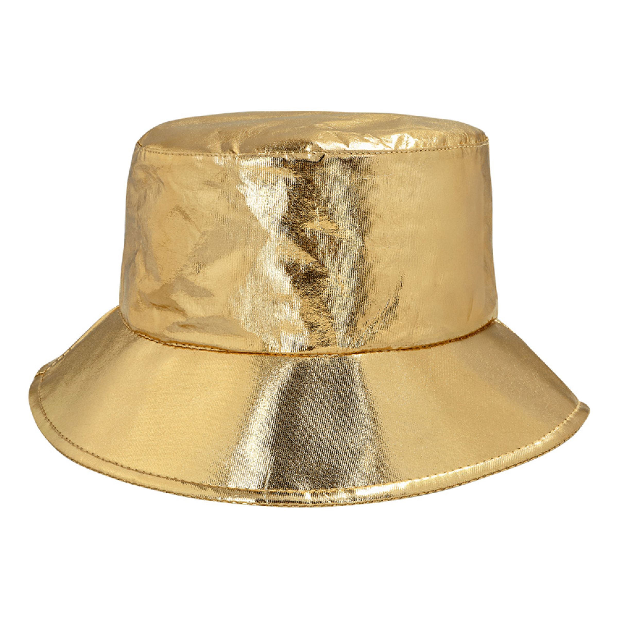 Solhatt Metallic Guld - One size | Hem - Maskerad - Hattar - Vuxenhattar | Maskeradspecialisten