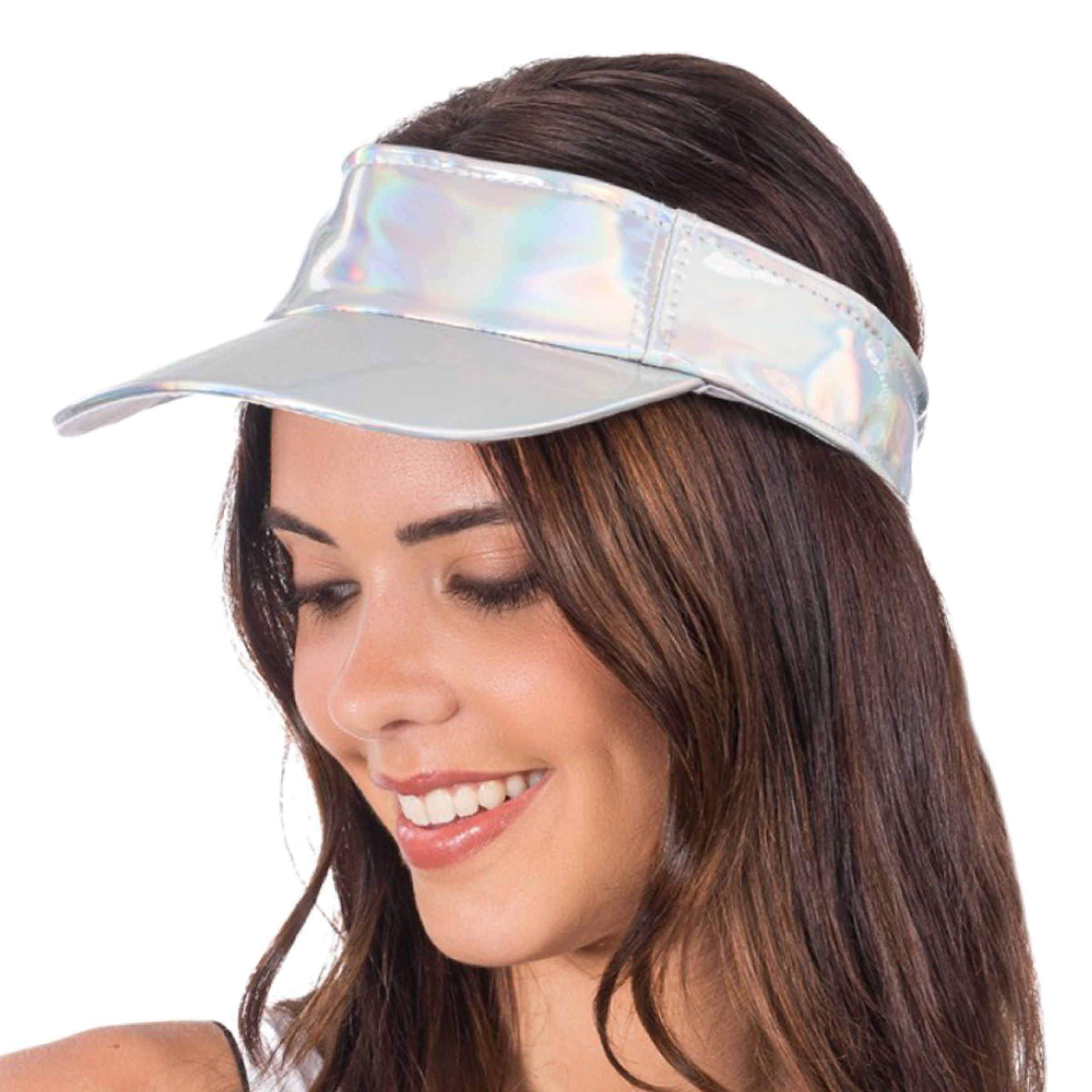 Solskärm Skimrande Silver - One size