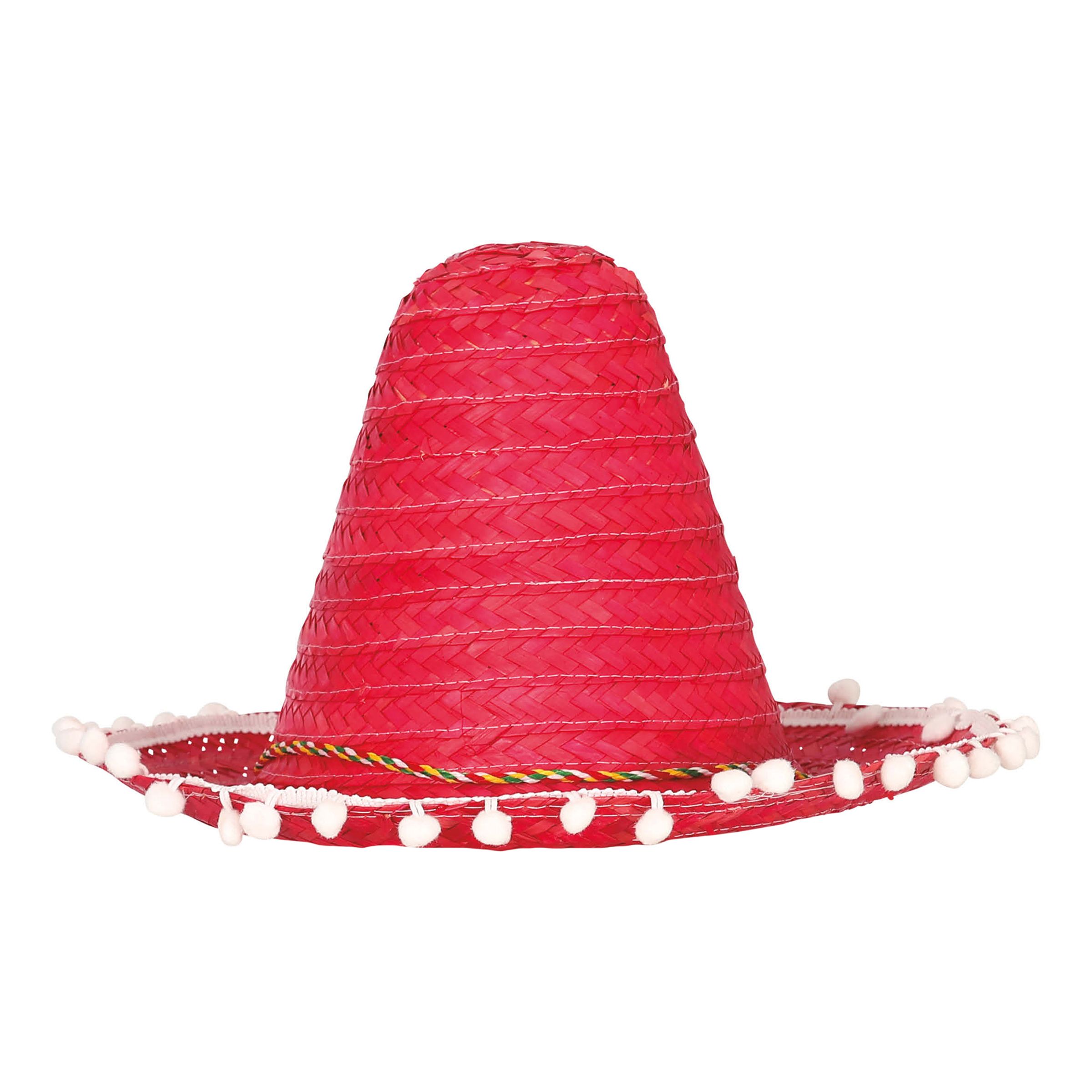 Sombrero Liten Röd - One size | Hem - Maskerad - Hattar - Vuxenhattar | Pryloteket