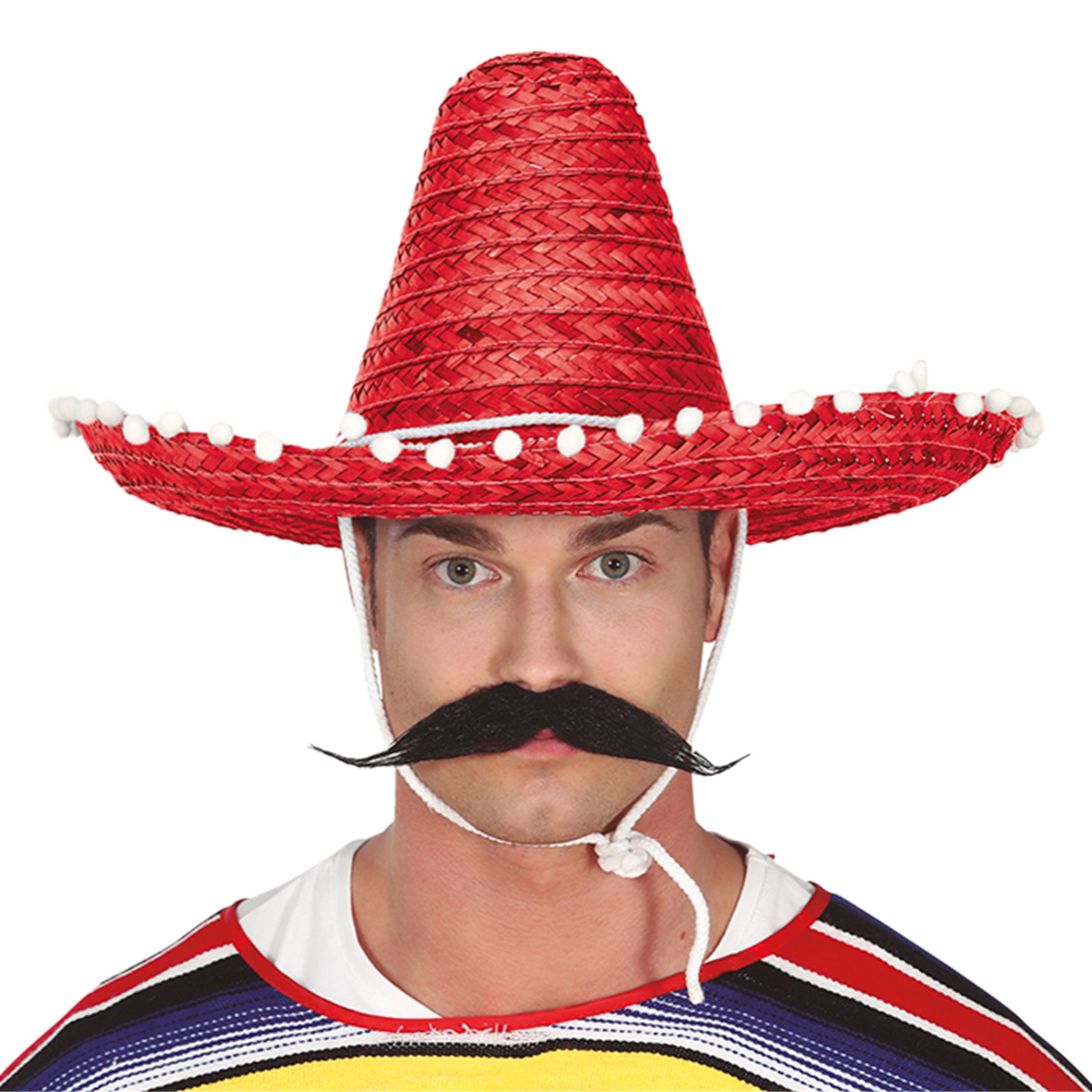 Sombrero Röd - One size | Hem - Maskerad - Hattar - Vuxenhattar | Maskeradspecialisten