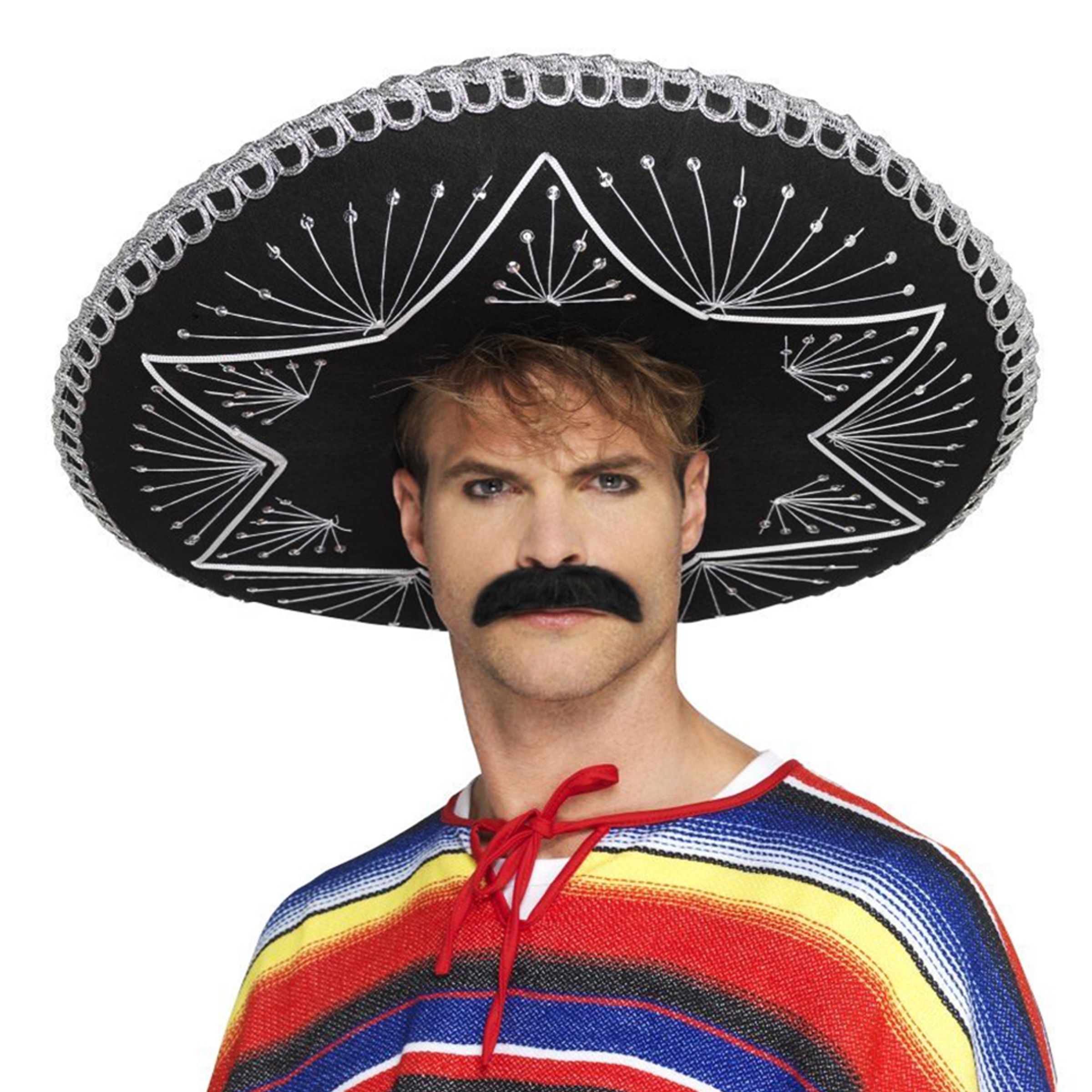 Sombrero Svart Deluxe - One size