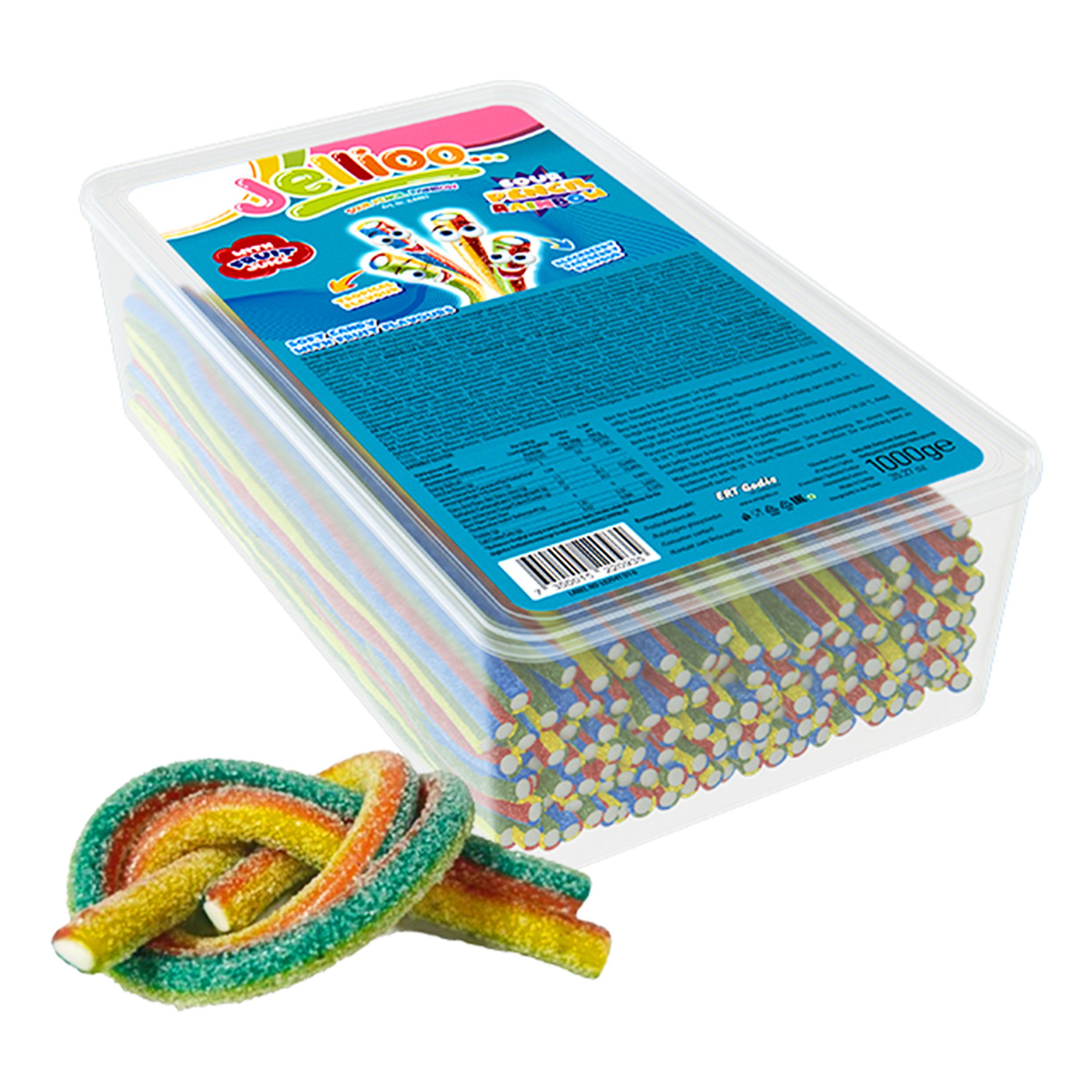 Sour Pencil Rainbow Storpack - 1 kg