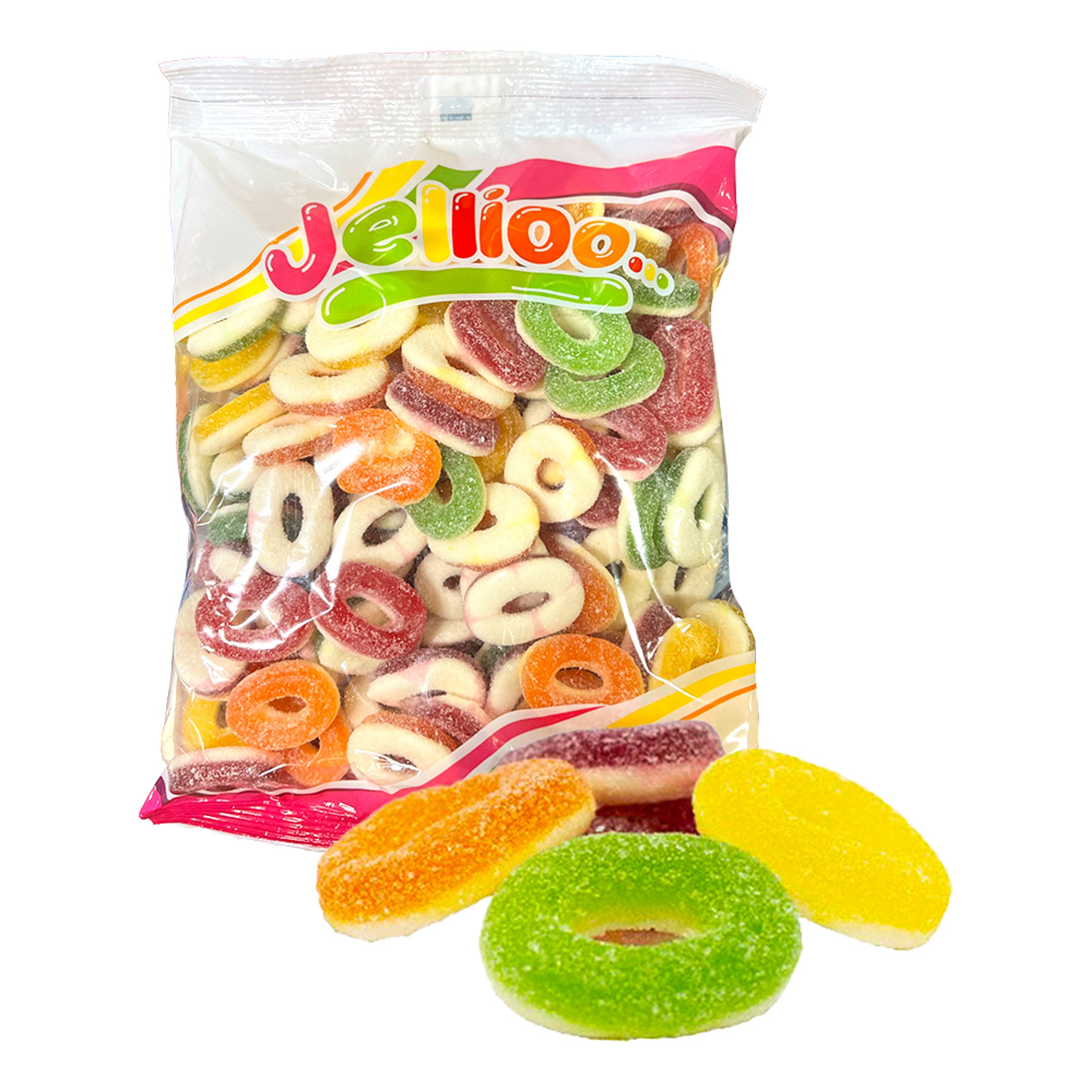 Sour Rings Storpack - 1 kg | Hem//Godis & Läsk//Godis//Gelégodis | PartyOutlet