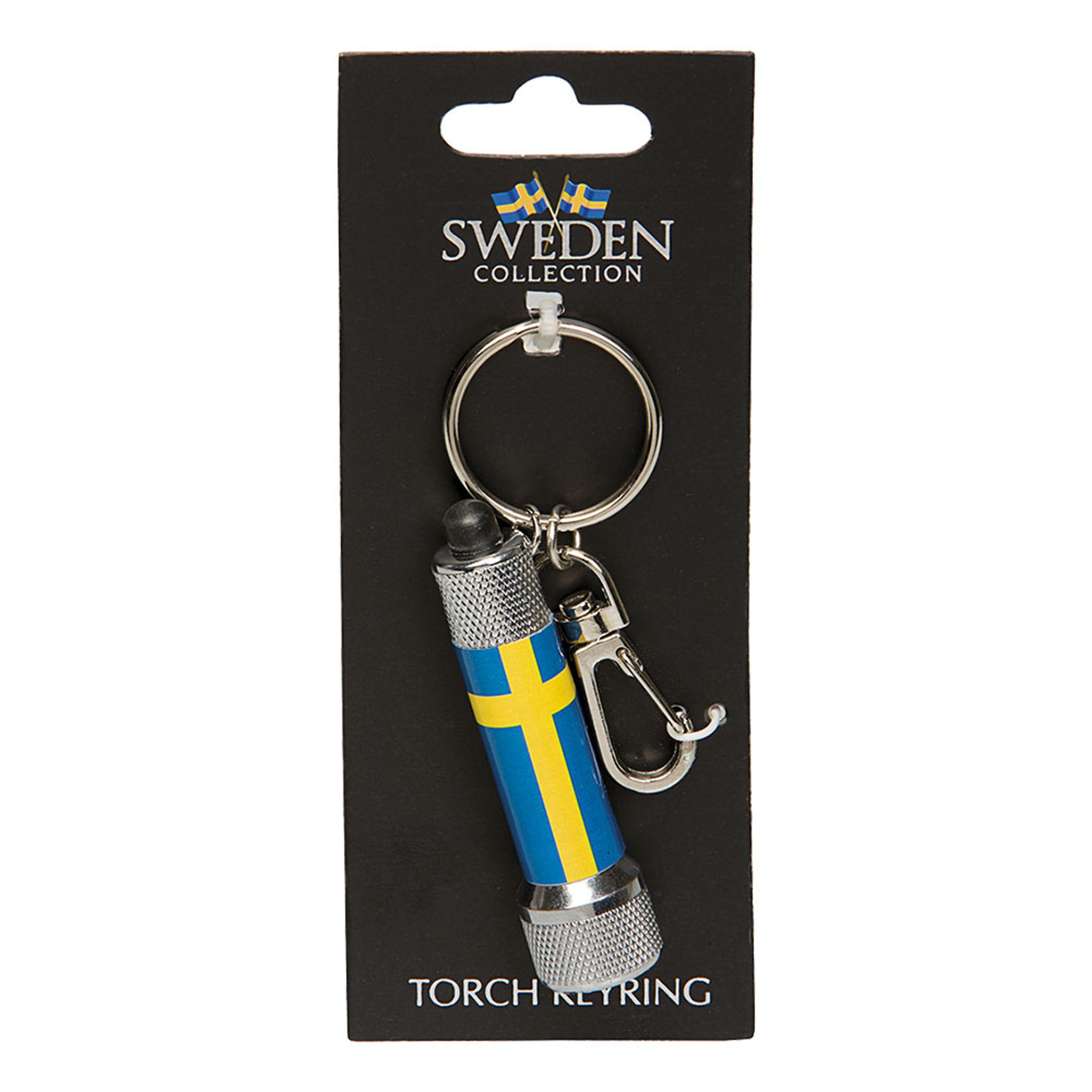 Läs mer om Souvenir Nyckelring Lampa Sweden