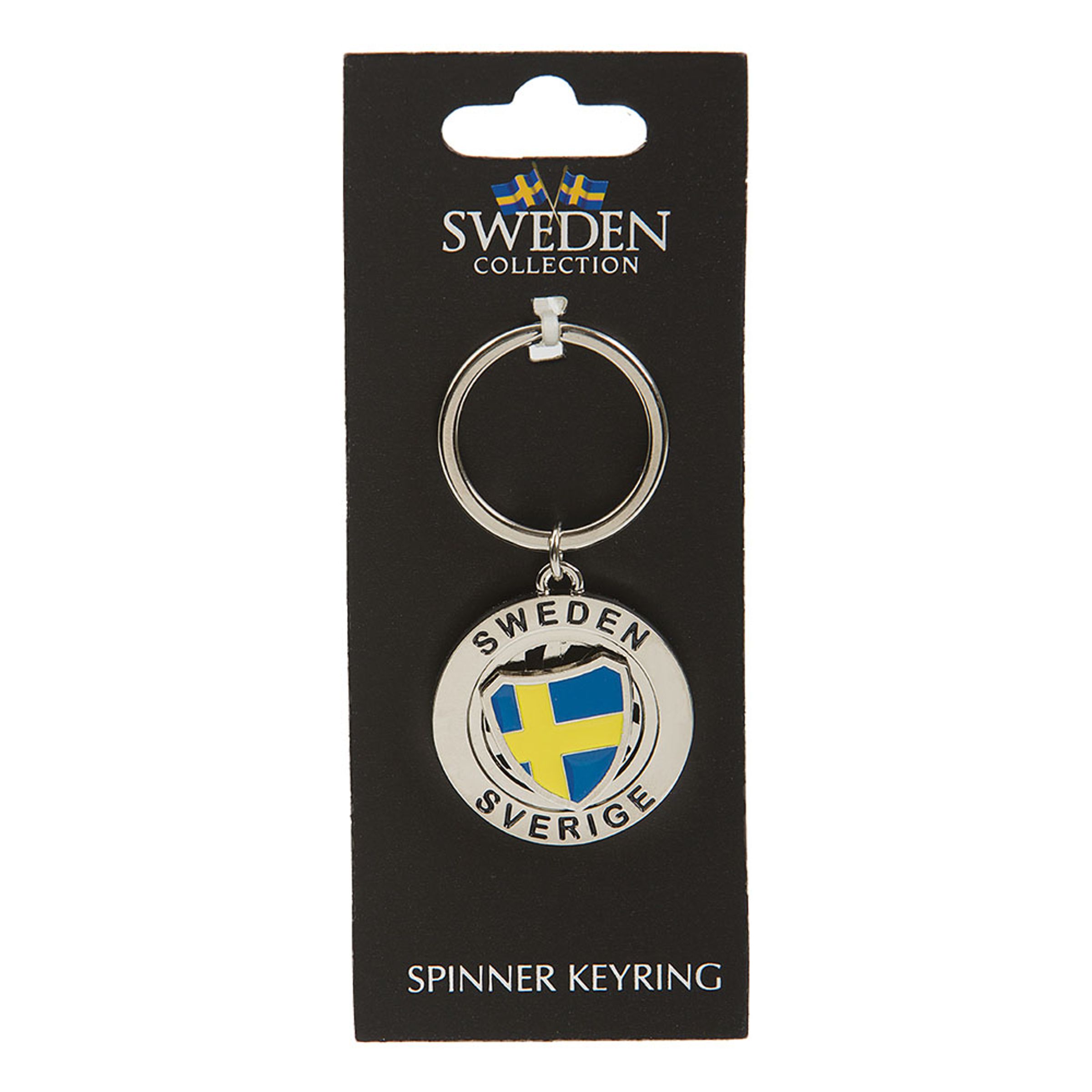Souvenir Nyckelring Spinner Sweden/Sverige