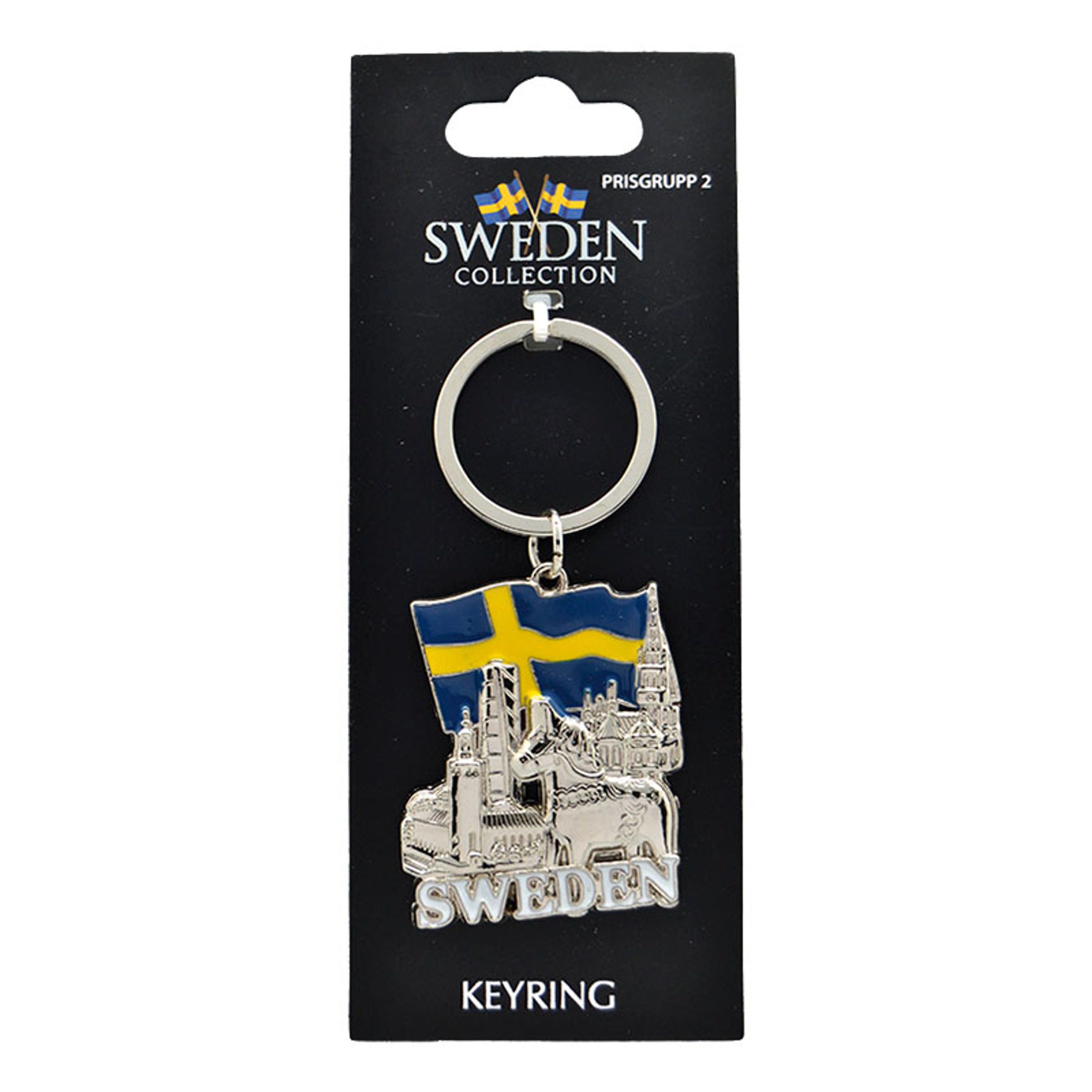 Läs mer om Souvenir Nyckelring Sweden Landmärken