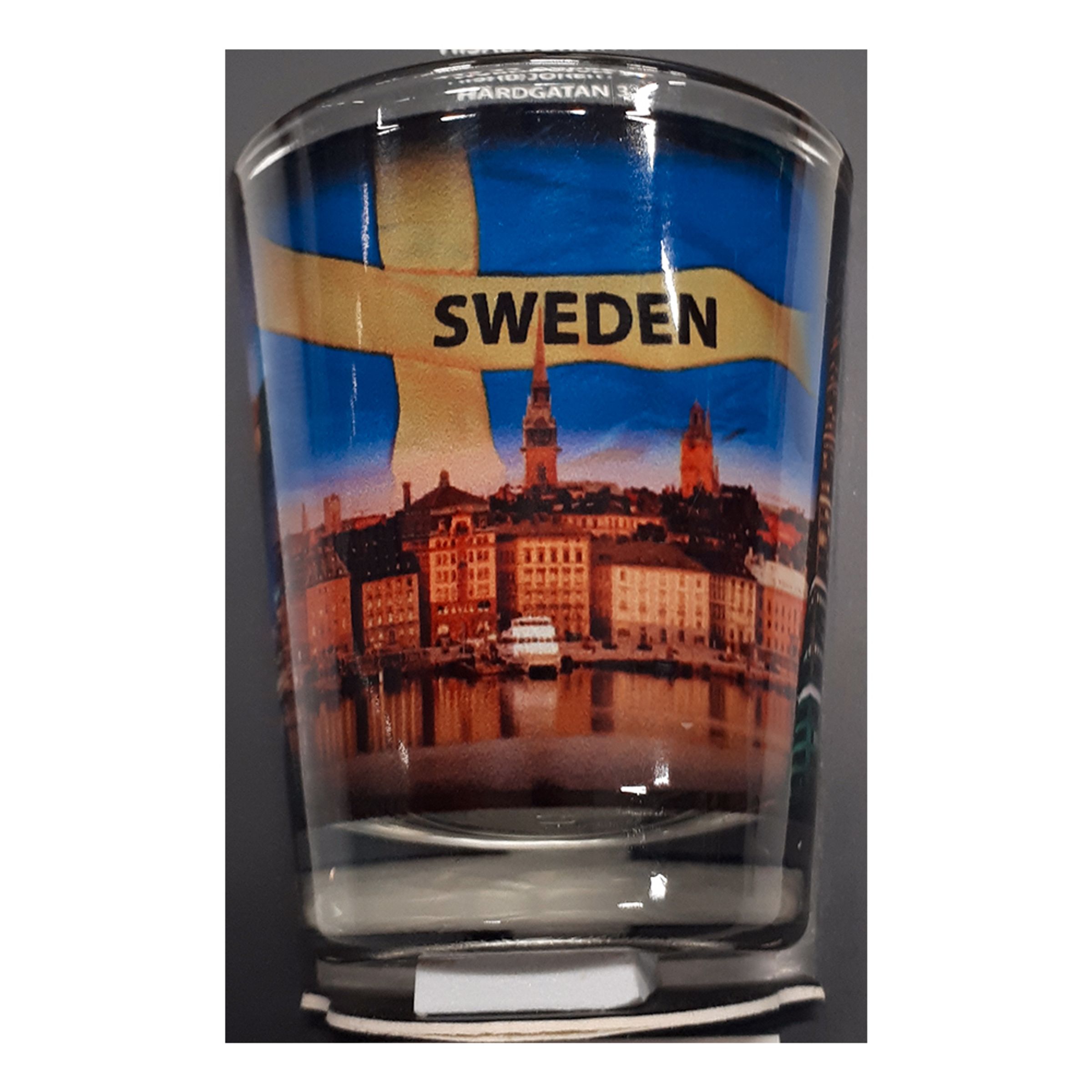 Läs mer om Souvenir Sweden Shotglas City