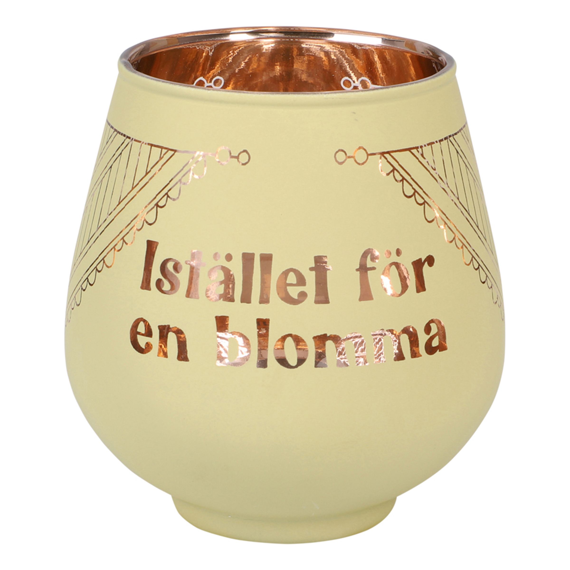 Spegelljus med Text - Blomma