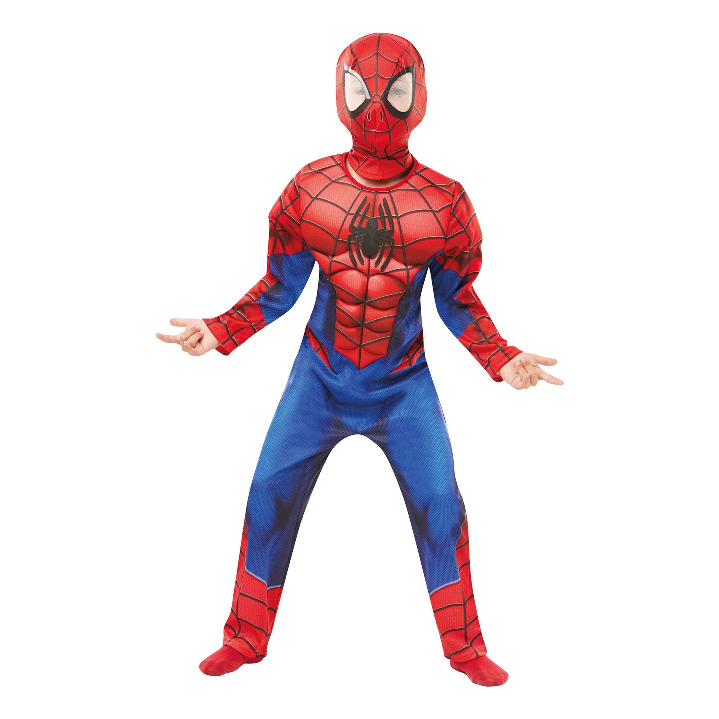 Spider-Man Deluxe Barn Maskeraddräkt - X-Small