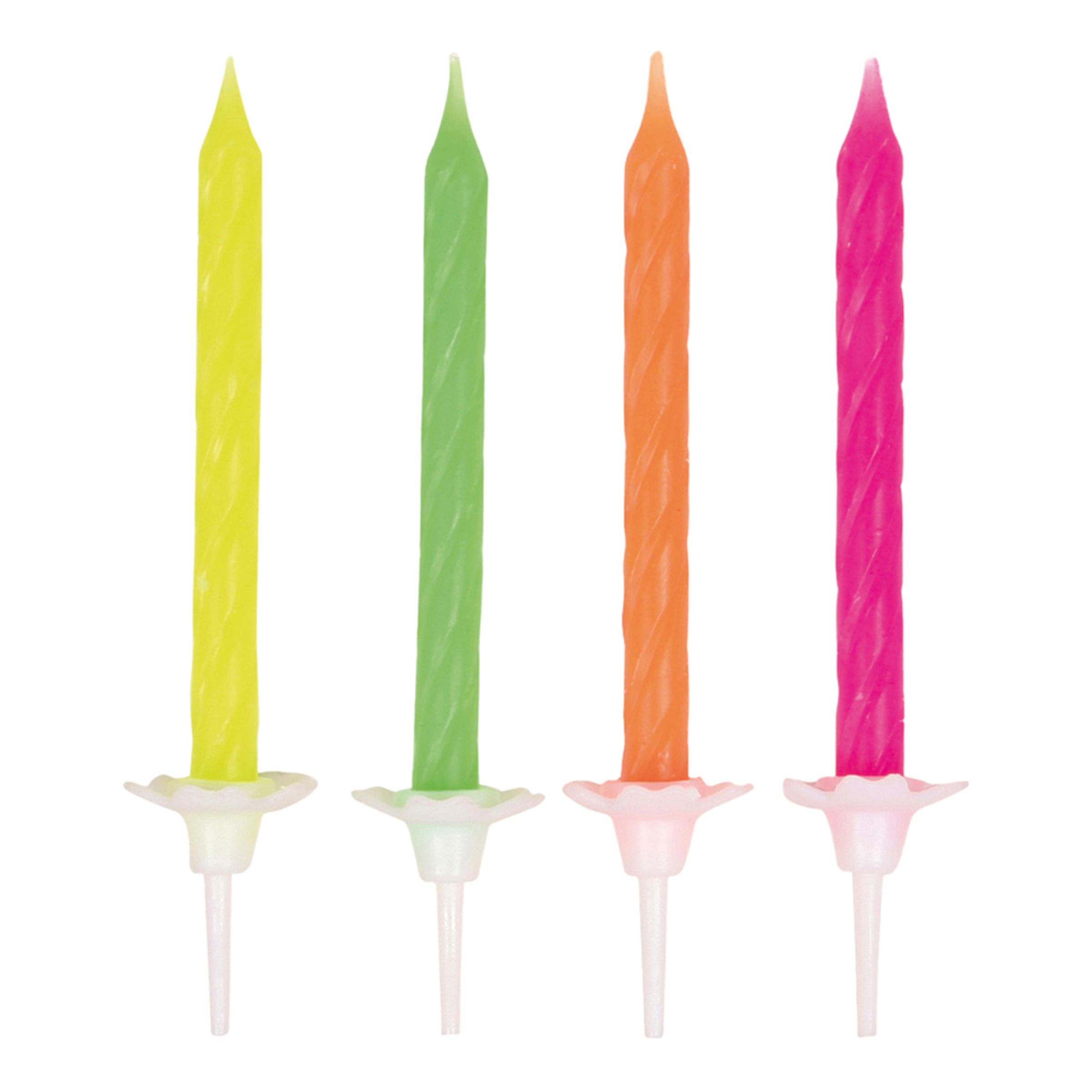 Spiralljus Neon Flerfärgade - 10-pack