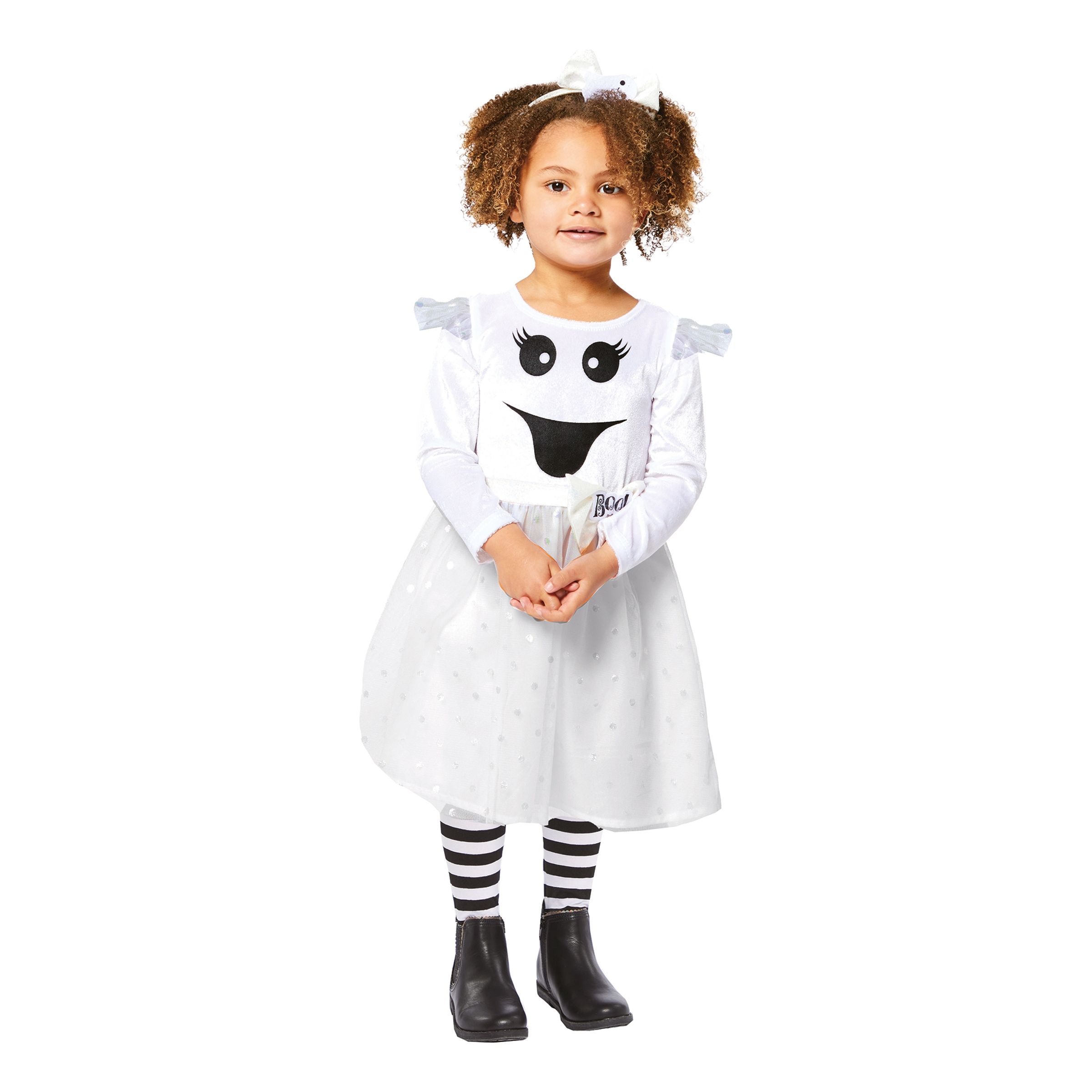 Läs mer om Spökklänning Barn Maskeraddräkt - Small (4-6 år)