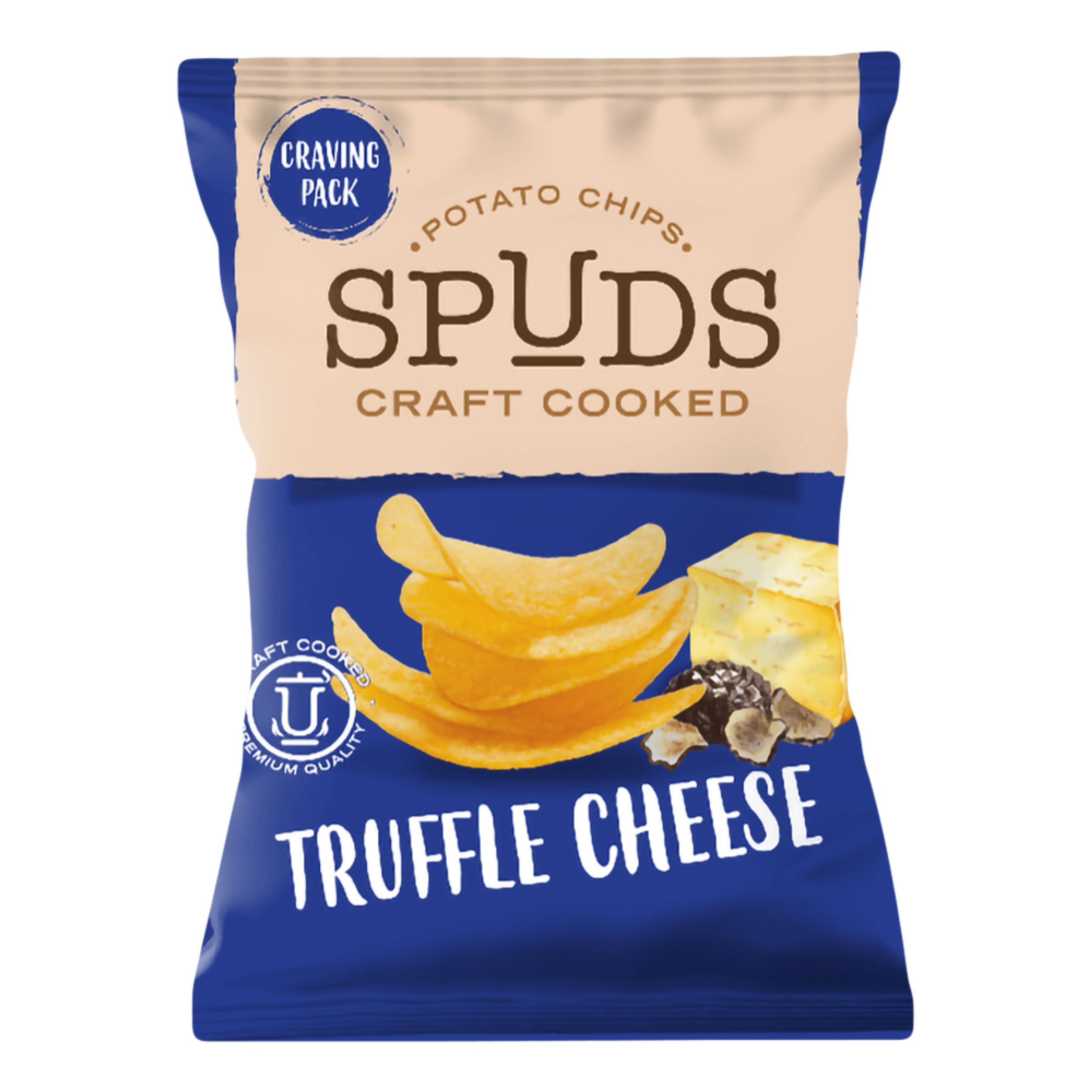 Spuds Craft Cooked Truffle Cheese - 145 gram | Hem - Godis & Läsk - Snacks - Chips | Maskeradspecialisten