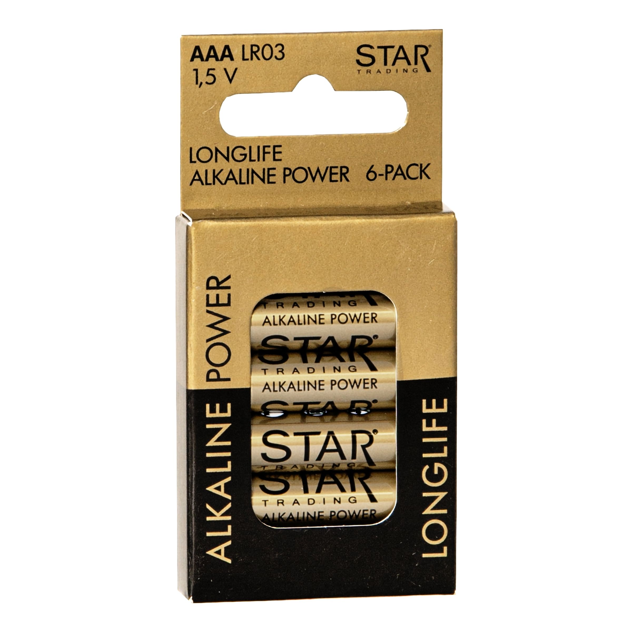 ST Power Alkaline AAA-Batterier - 20-pack