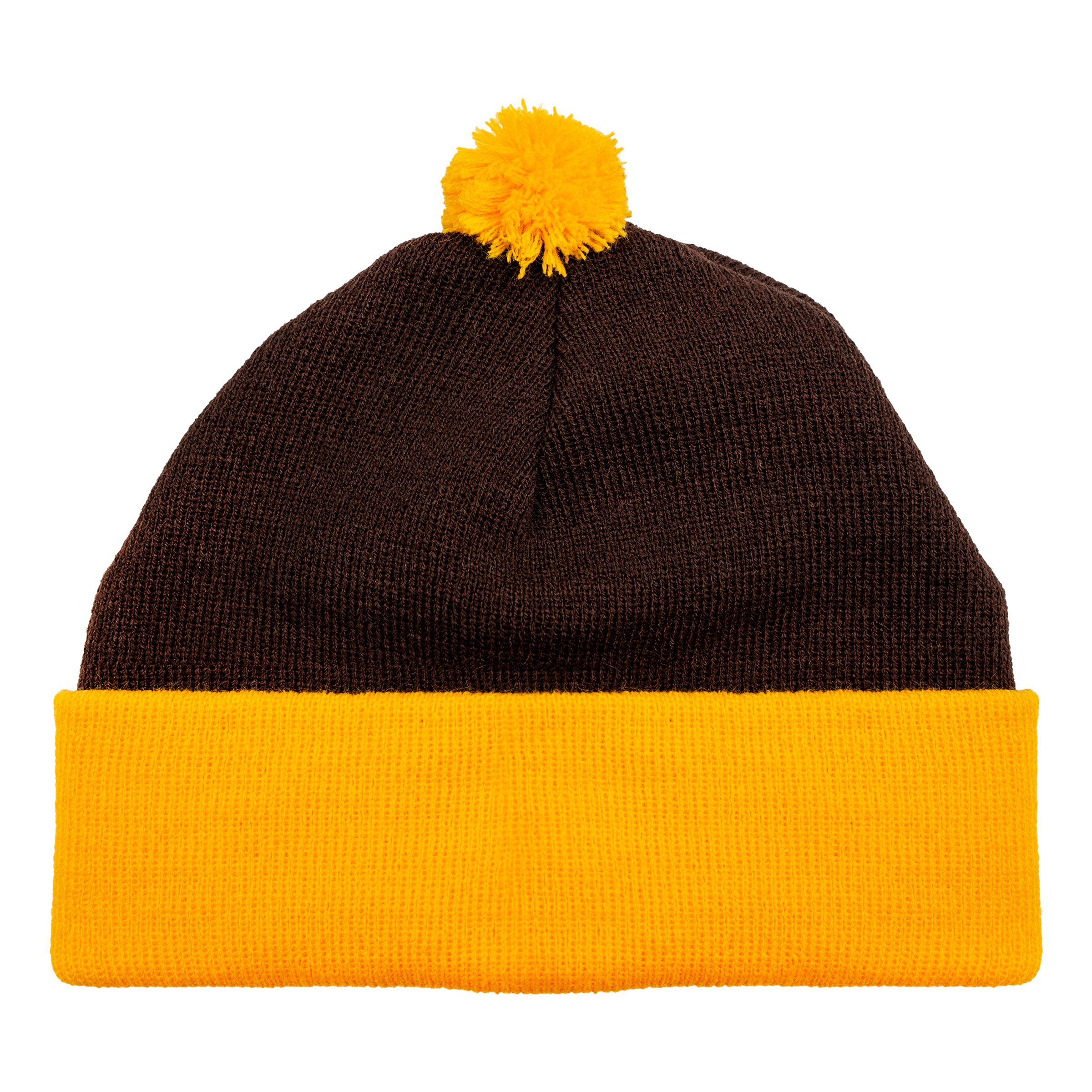 Stickan Mössa Gul/Brun - One size | Hem - Maskerad - Hattar - Kepsar & Mössor | Maskeradspecialisten