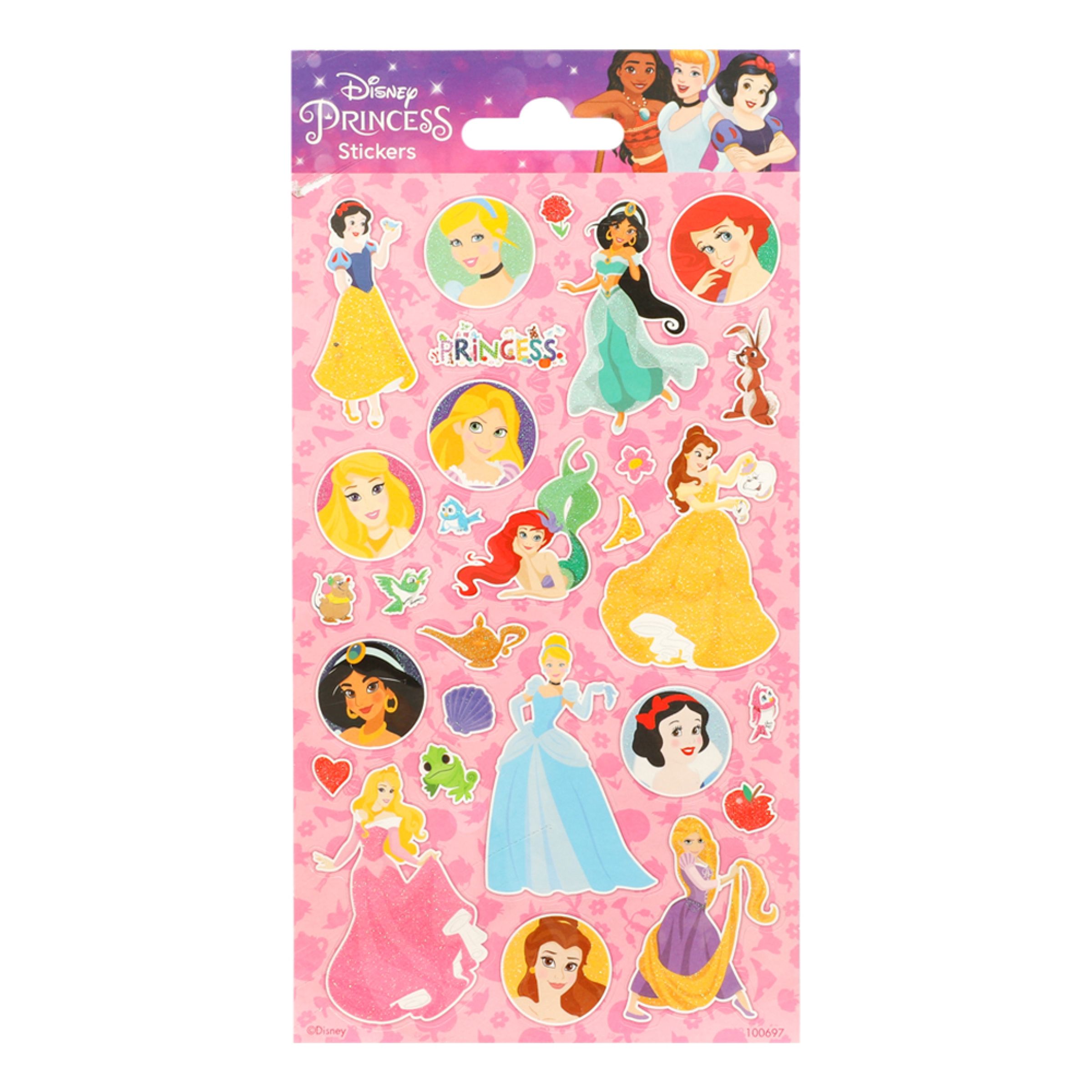 Stickers Disney Prinsessor Glitter