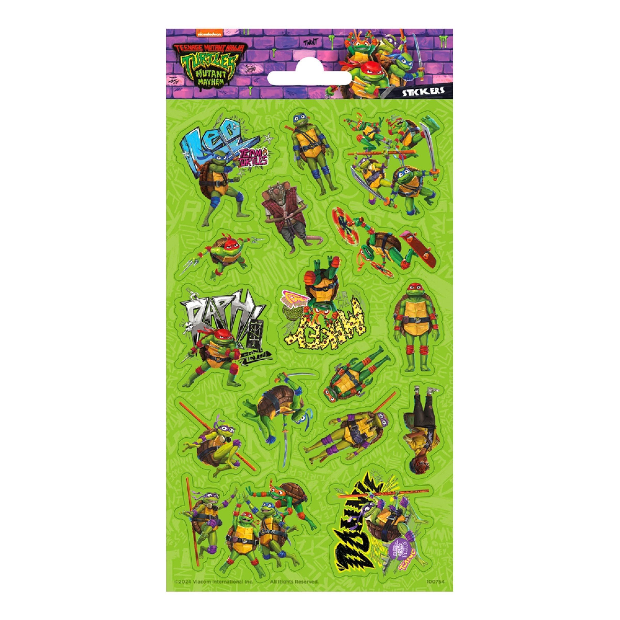 Stickers Teenage Mutant Ninja Turtles Glitter