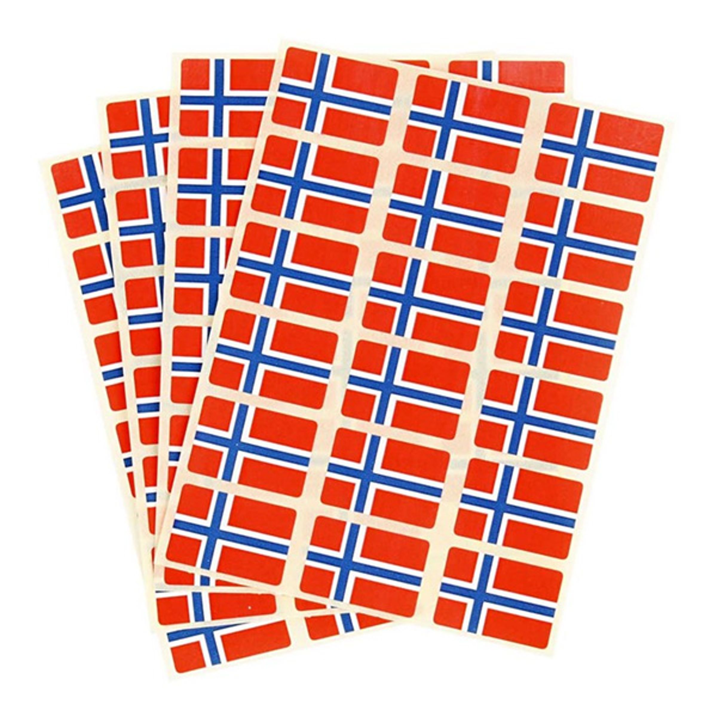 Läs mer om Stickersflaggor Norge - 72-pack