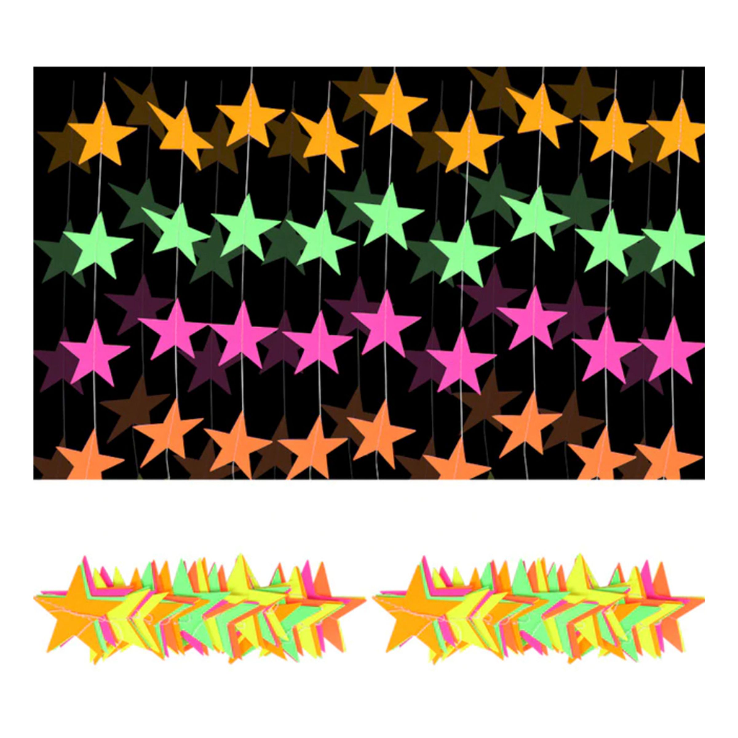 Läs mer om Stjärnor UV Neon Girlang