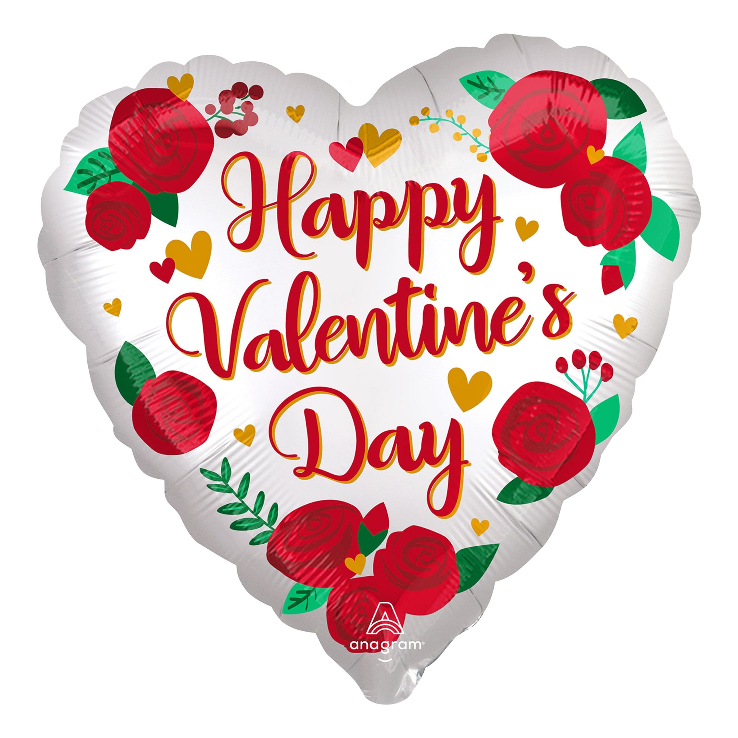 Läs mer om Stor Folieballong Hjärta Happy Valentines Day