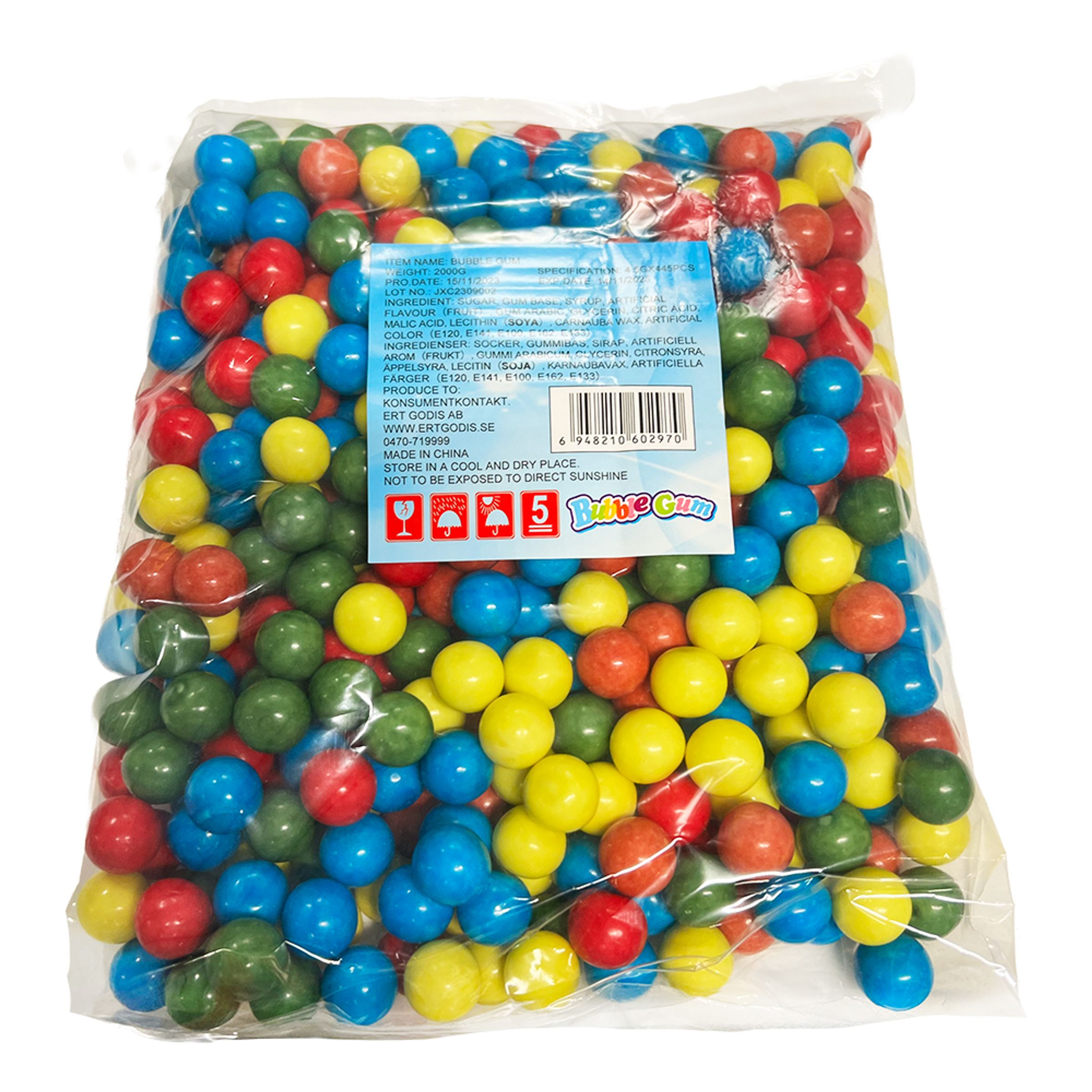 Stora Tuggummikulor Storpack - 2 kg