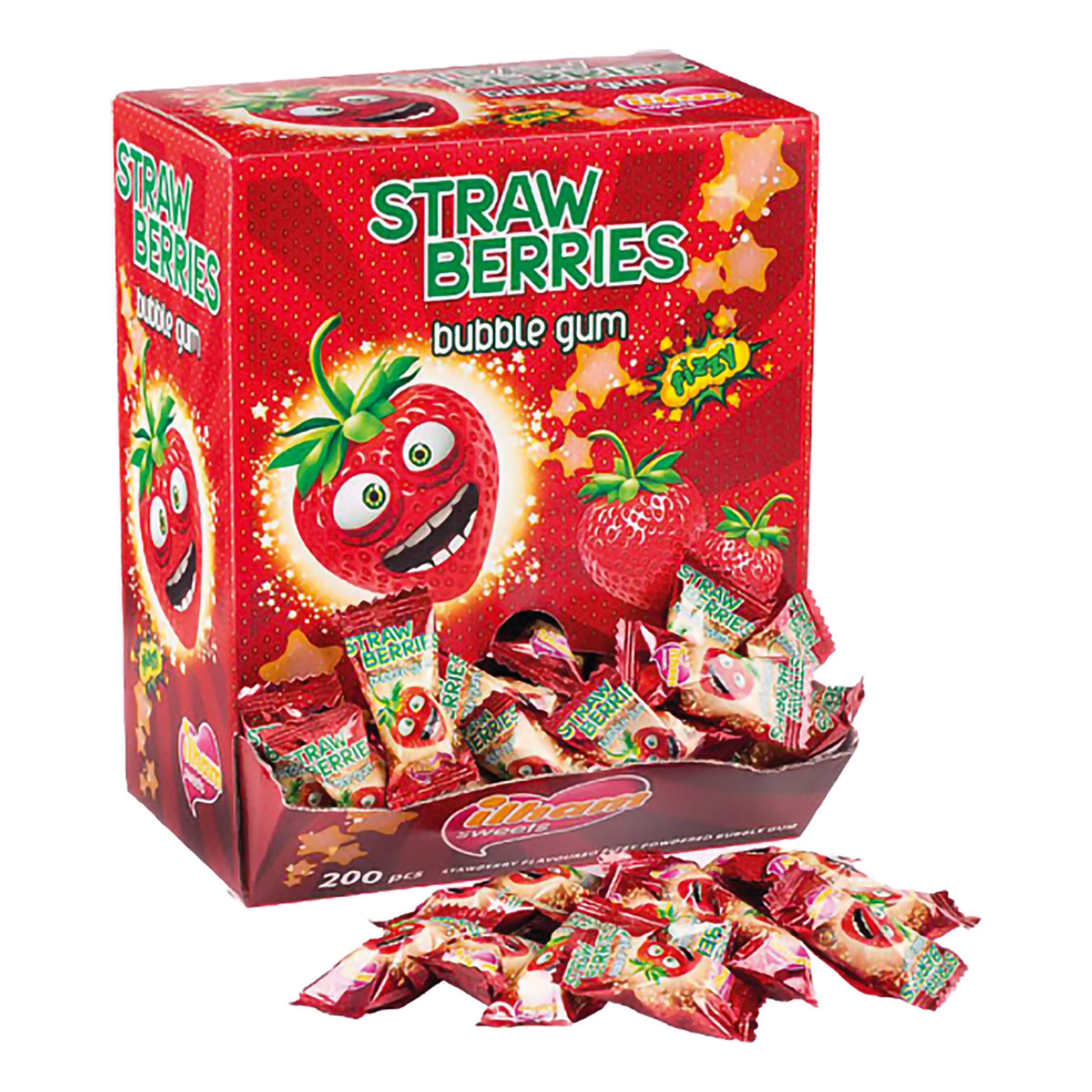 Strawberry Bubble Gum Automat - 960 gram | Hem//Godis & Läsk//Godis//Tuggummi Och Pastiller | PartyOutlet