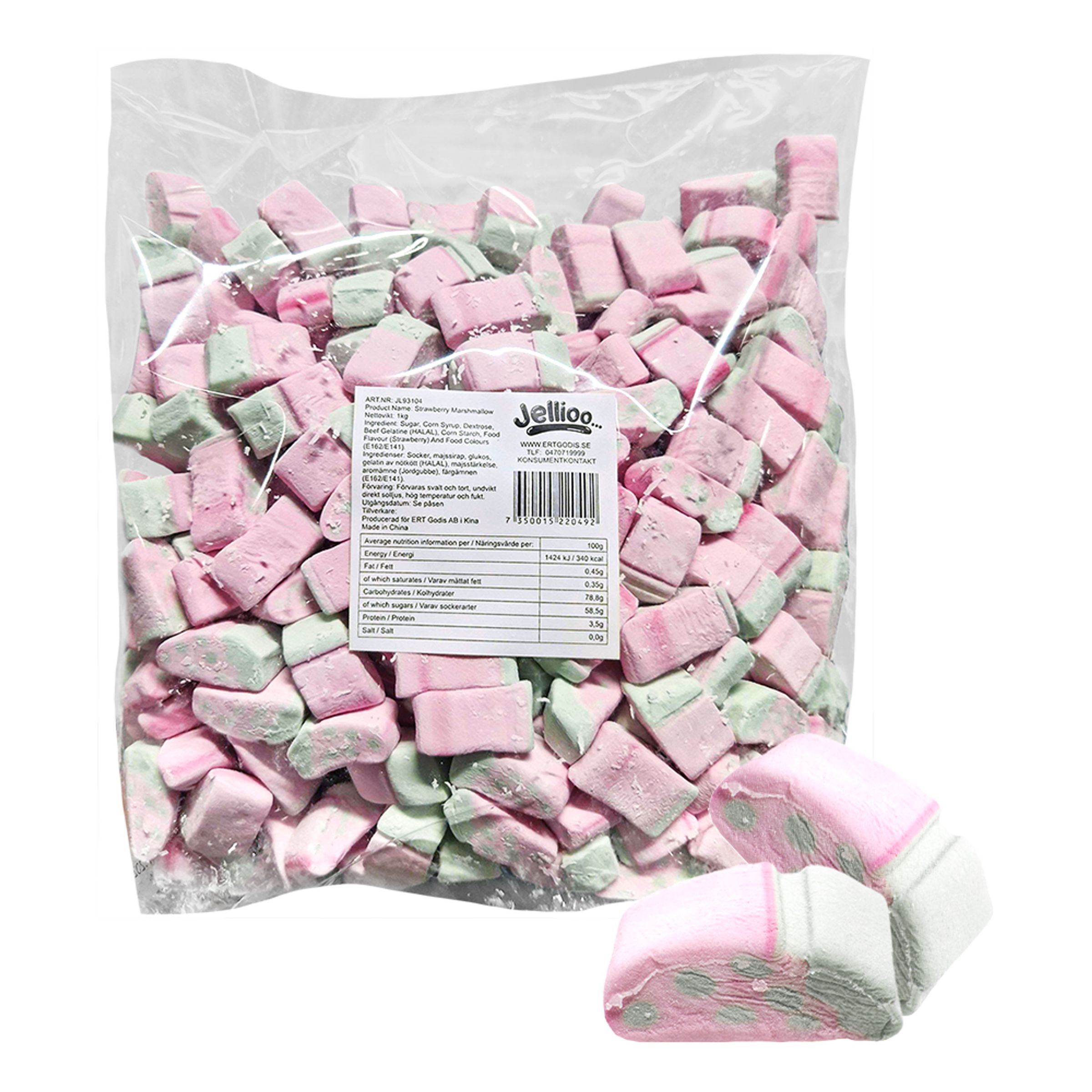 Strawberry Marshmallow Storpack - 1 kg