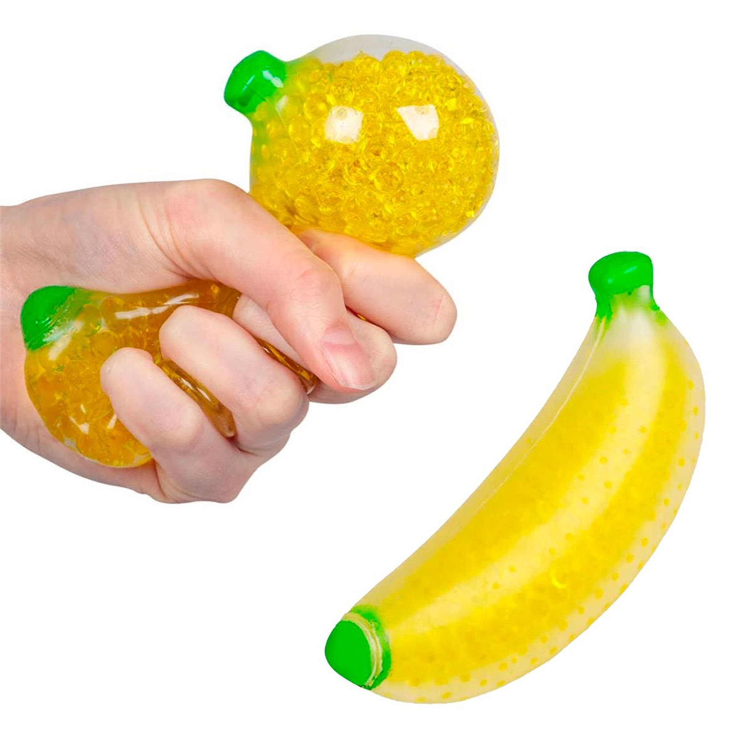 Stressboll Banan med Pärlor