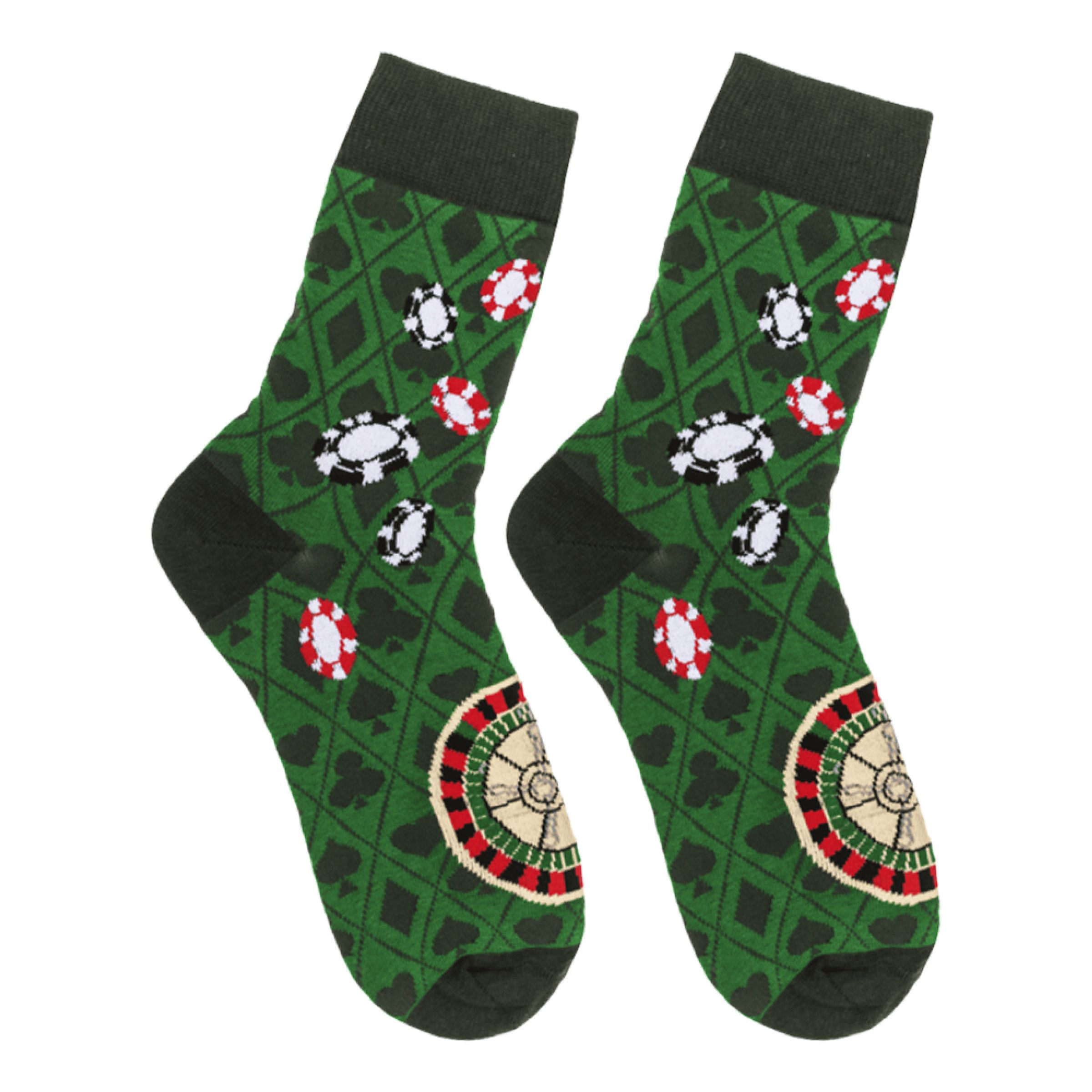 Strumpor Casino Roulette - 42-46 | Hem - Roliga Prylar - Kläder - Strumpor | Pryloteket