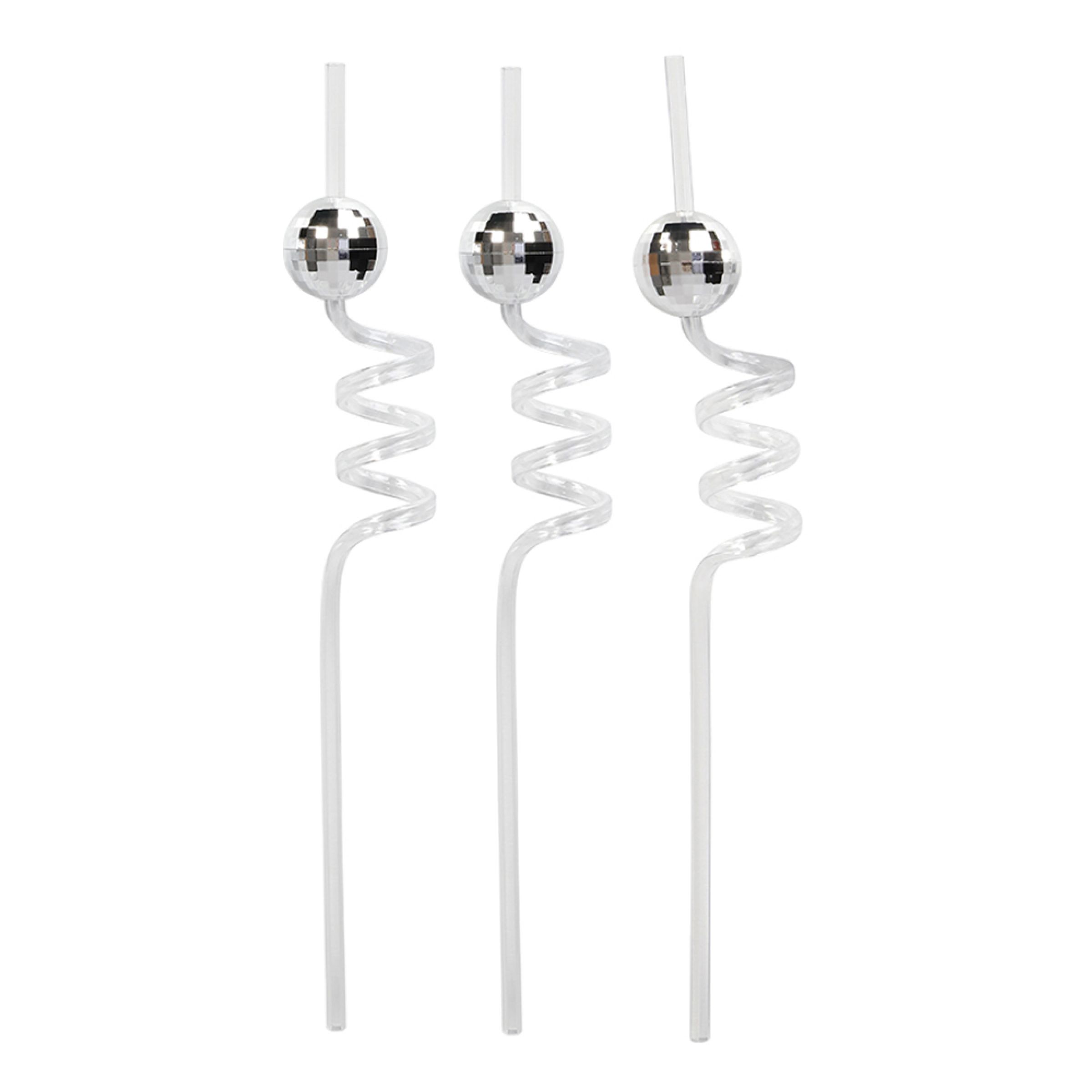 Sugrör Discobollar - 6-pack | Hem - Bartillbehör - Drinktillbehör - Sugrör | Party Outlet