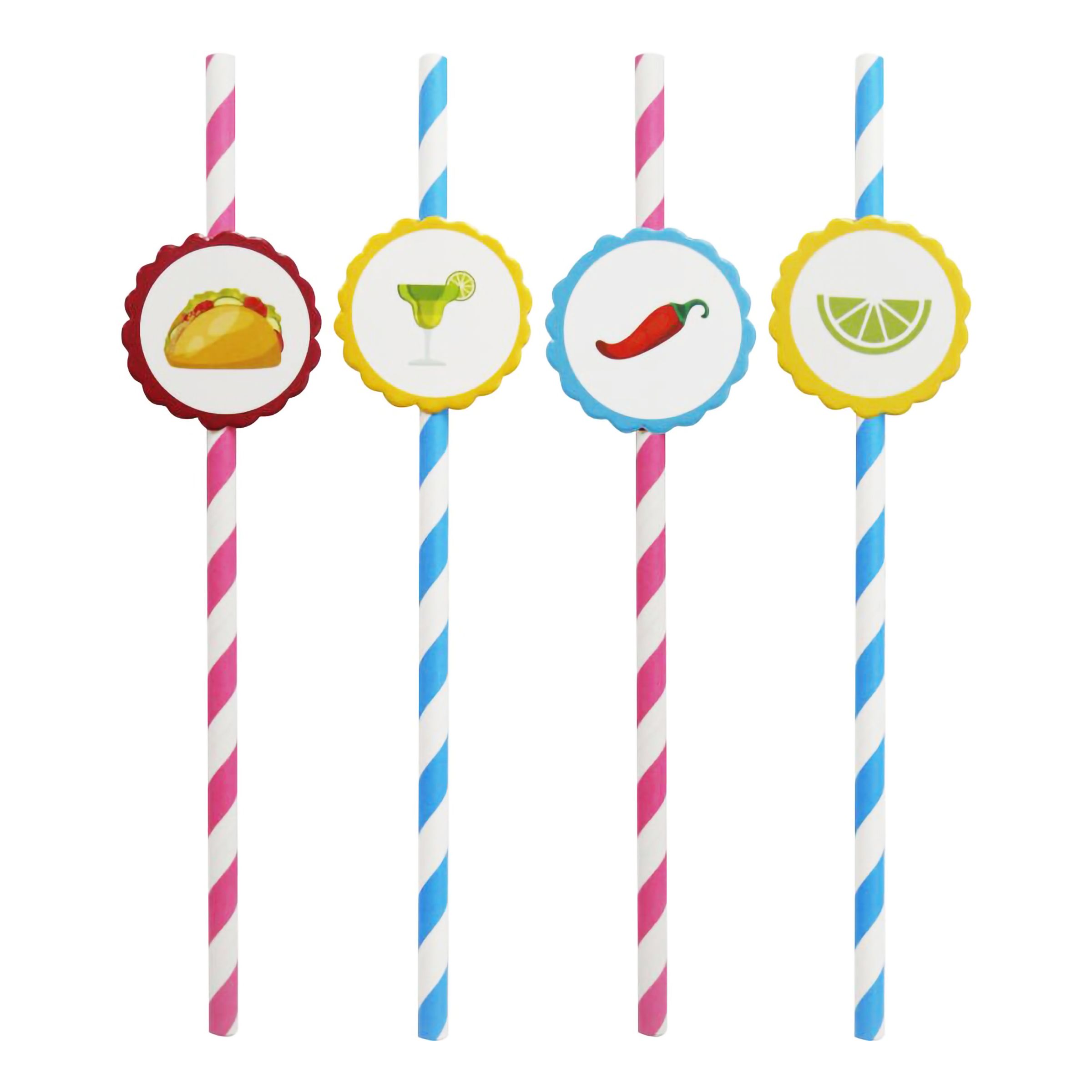 Sugrör Tacoparty - 12-pack | Hem - Bartillbehör - Drinktillbehör - Sugrör | Party Outlet