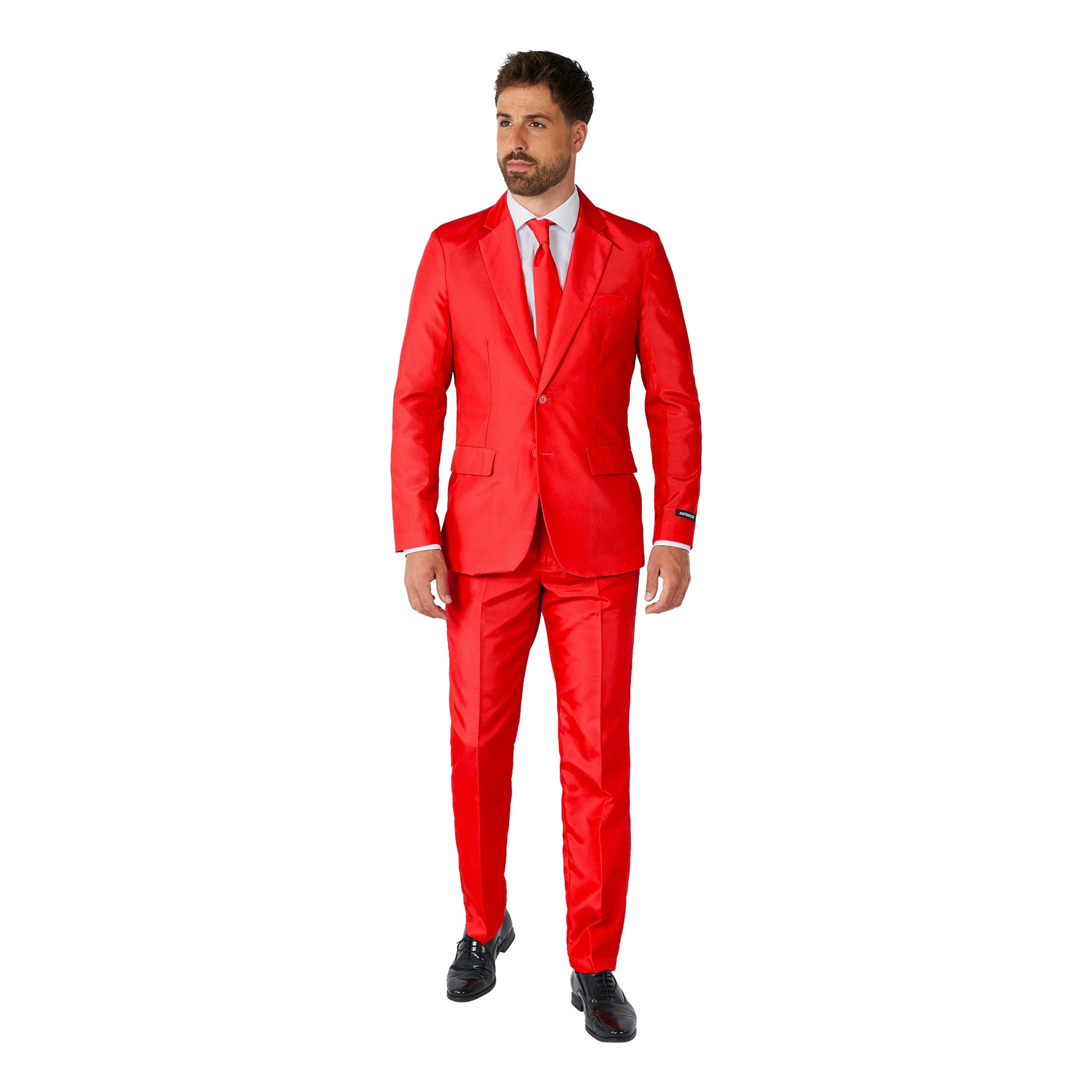 Suitmeister Röd Kostym - Small
