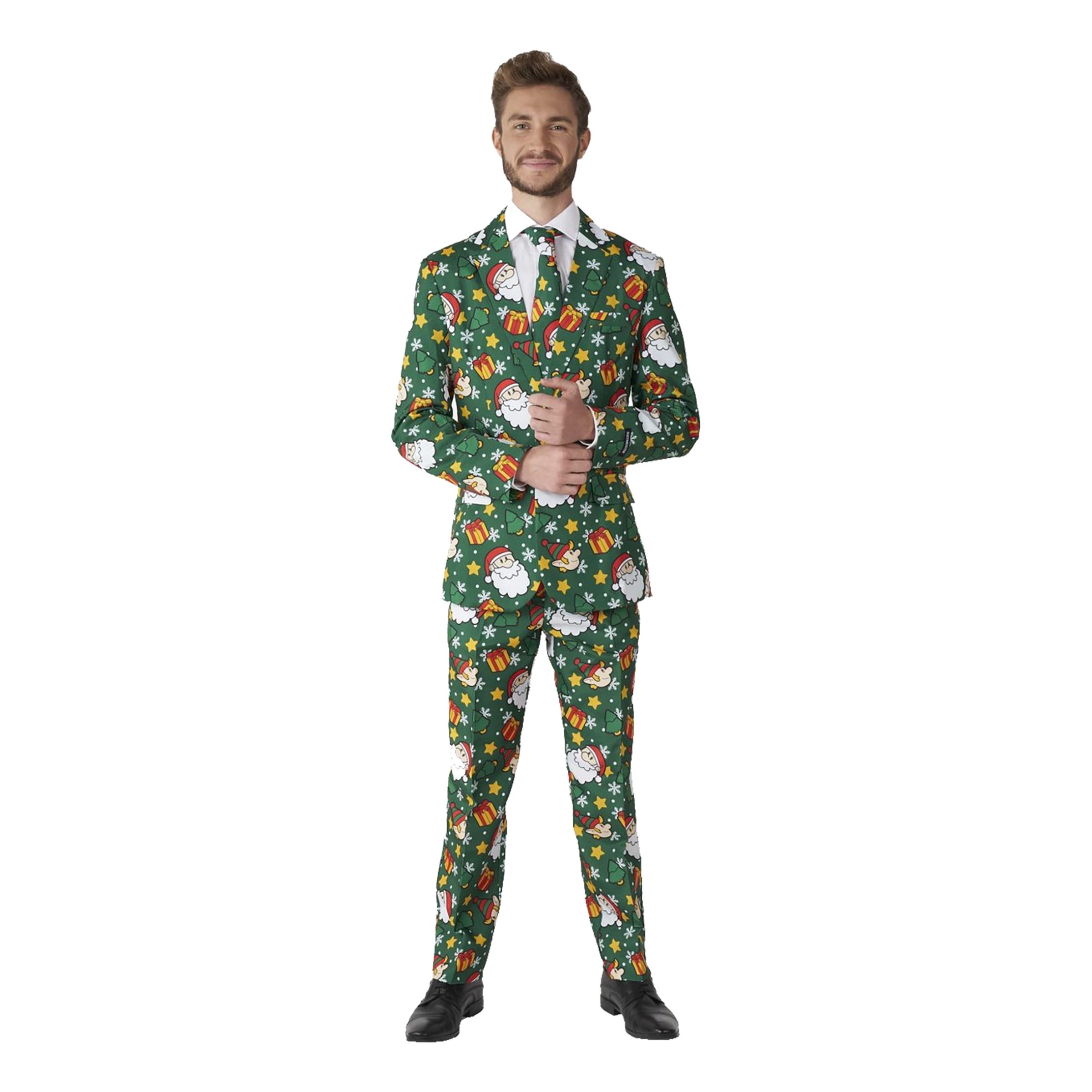 Läs mer om Suitmeister Santa Elves Grön Kostym - Medium