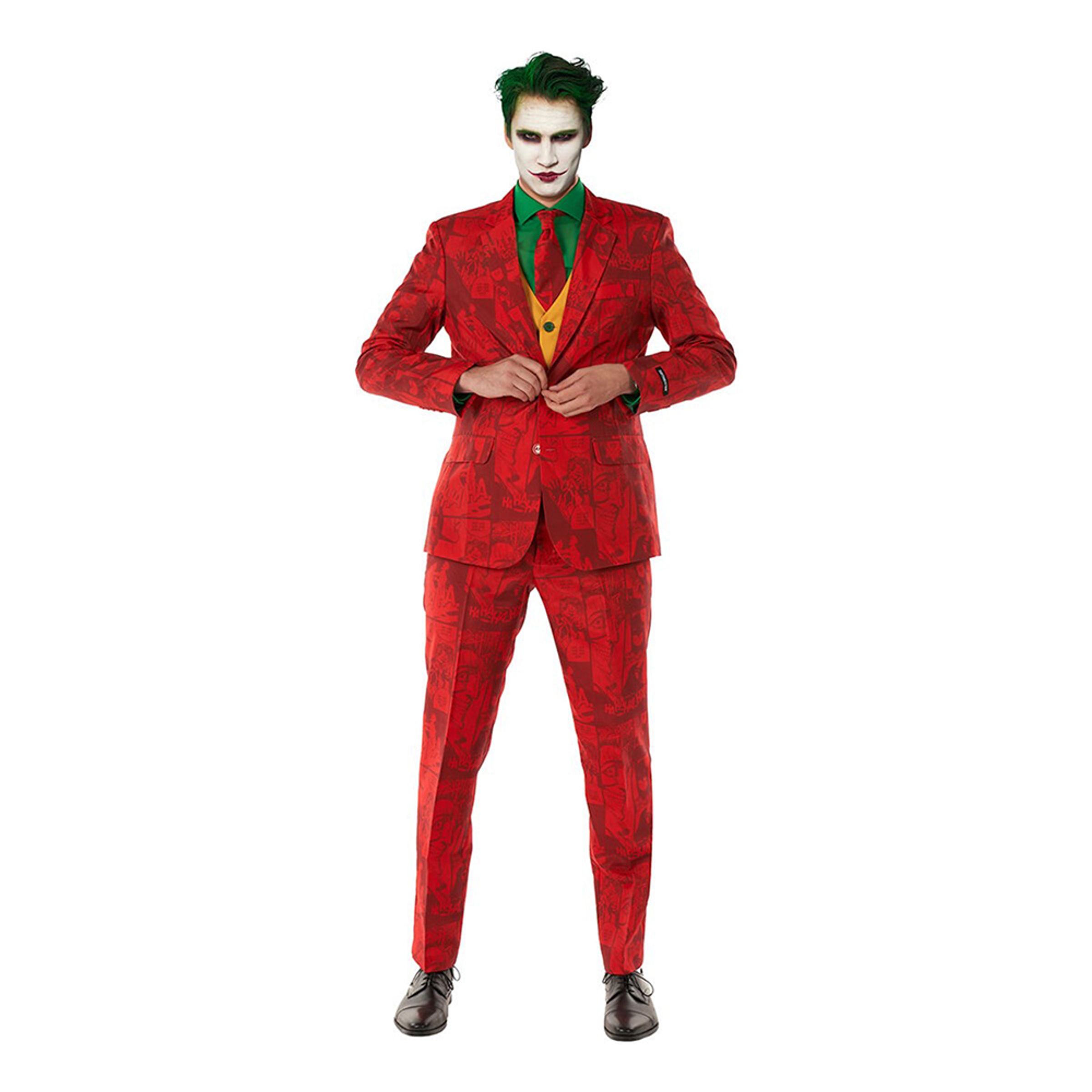 Läs mer om Suitmeister Scarlet Joker Kostym - Medium