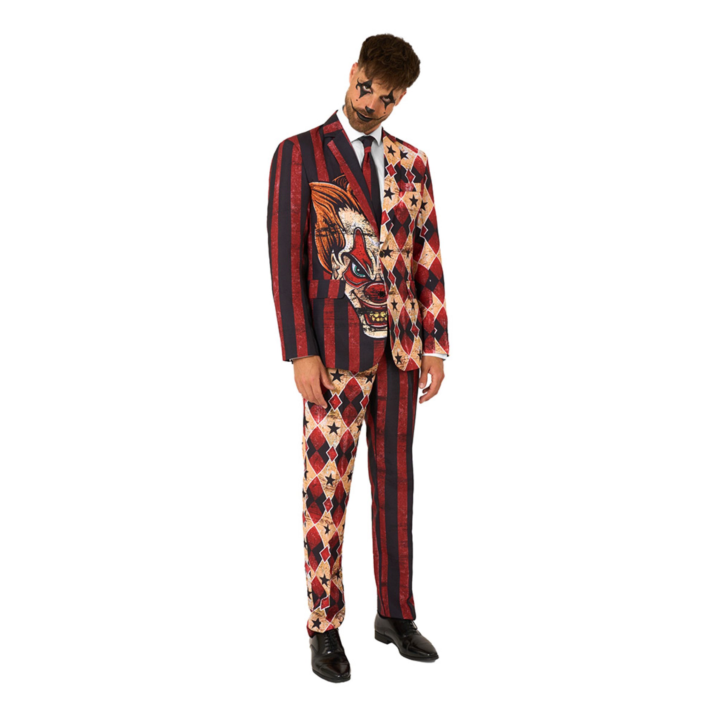 Suitmeister Scary Clown Kostym - Medium | Hem - Maskerad - MaskeraddrÀkter - HerrdrÀkter | Pryloteket