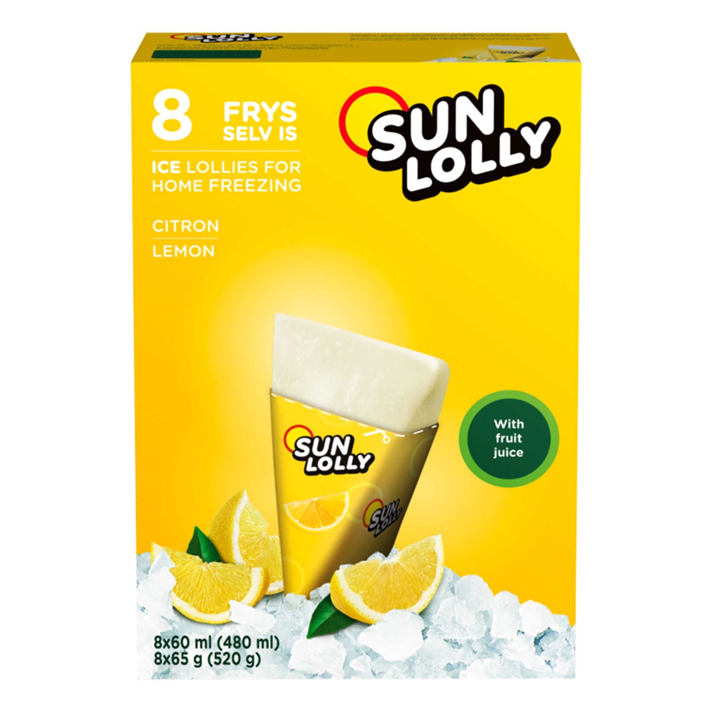 Sun Lolly Citron Isglass - 8-pack