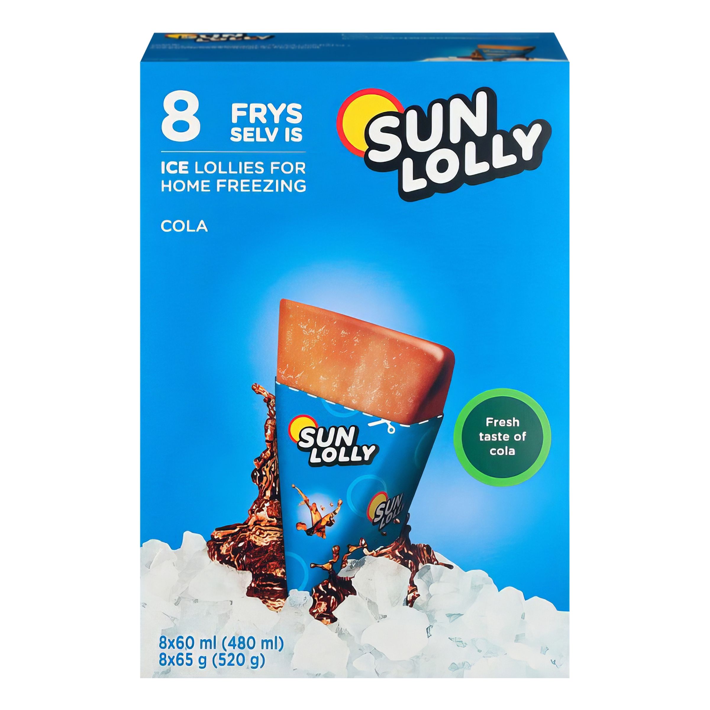 Sun Lolly Cola Isglass - 8-pack