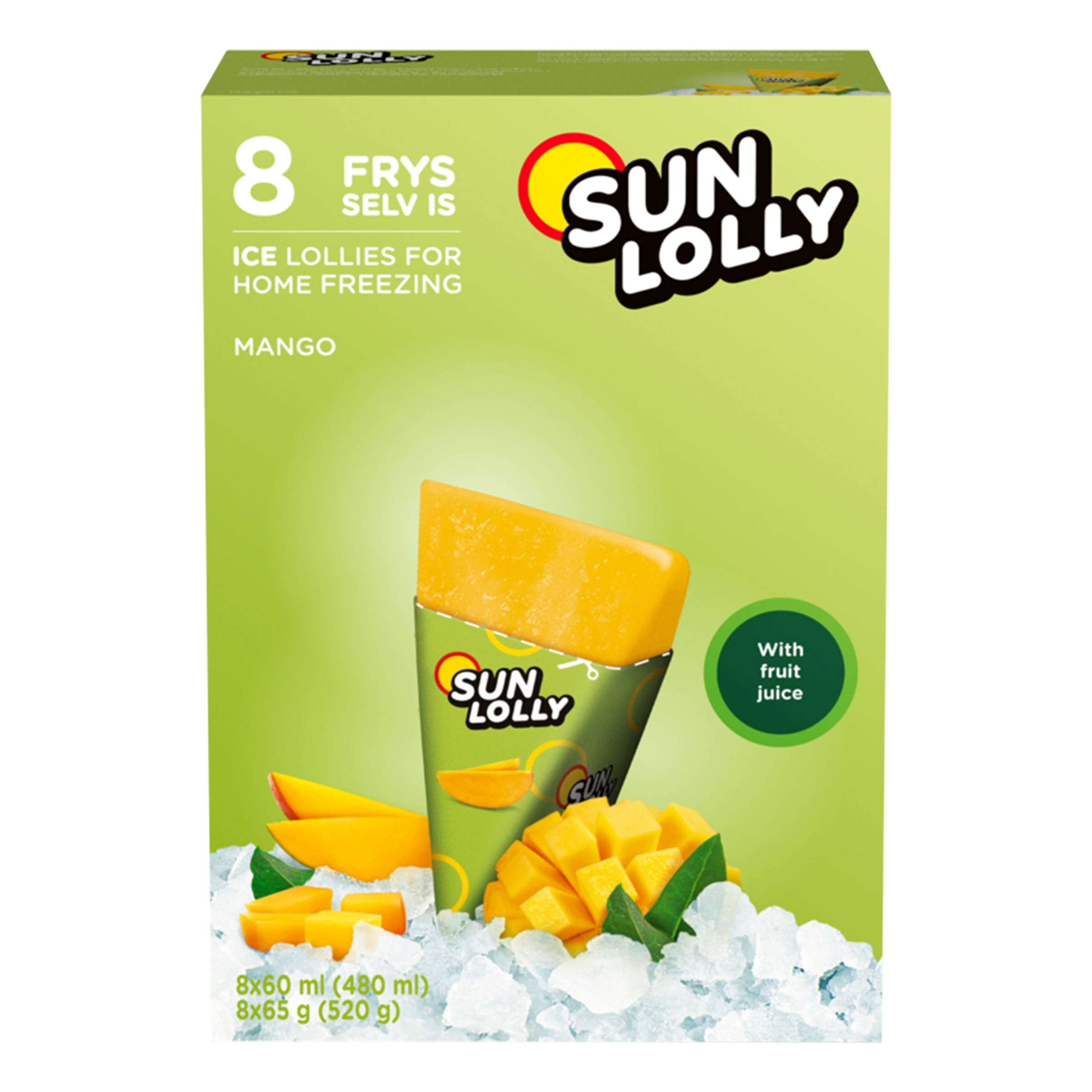Sun Lolly Mango Isglass - 8-pack