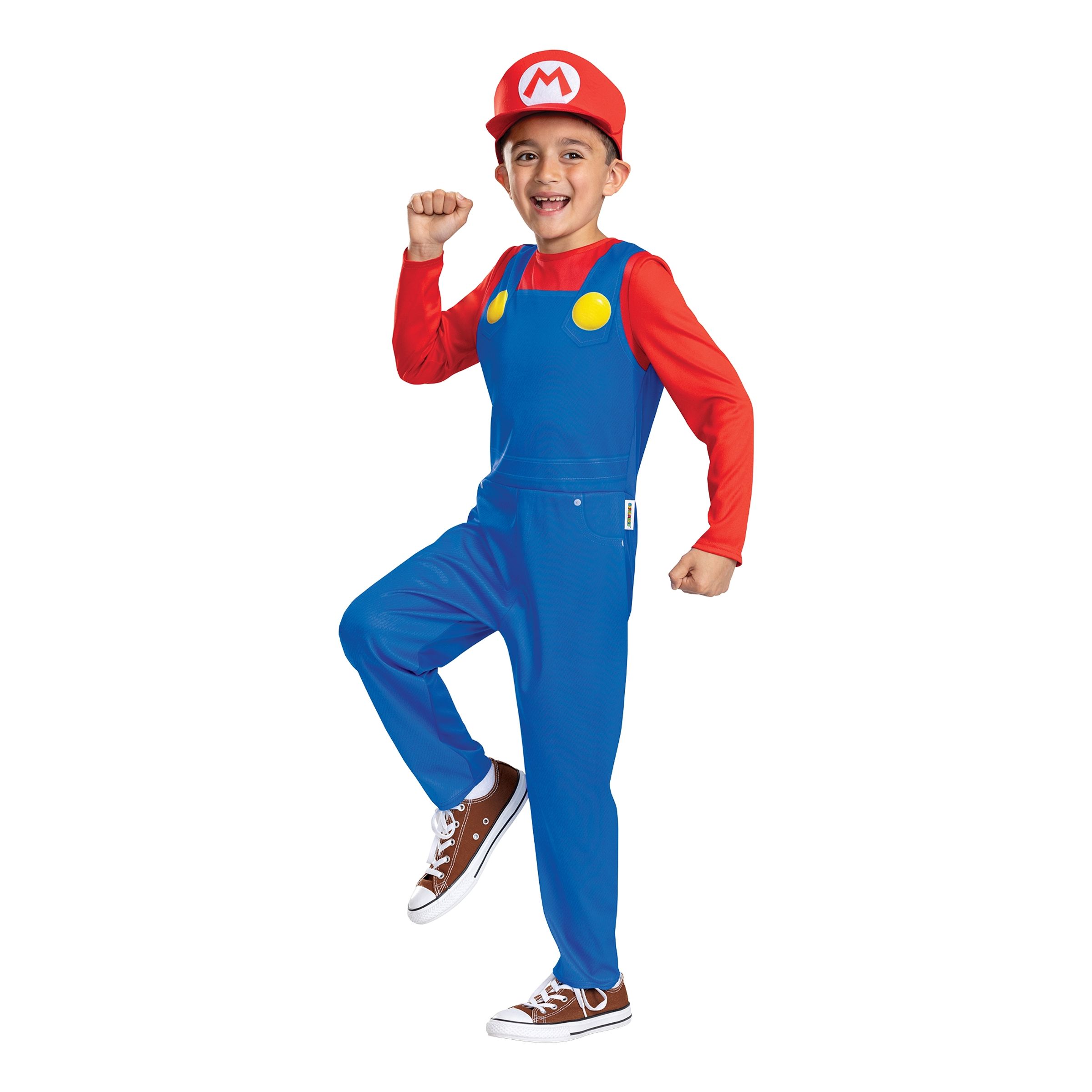 Läs mer om Super Mario Barn Maskeraddräkt - Medium