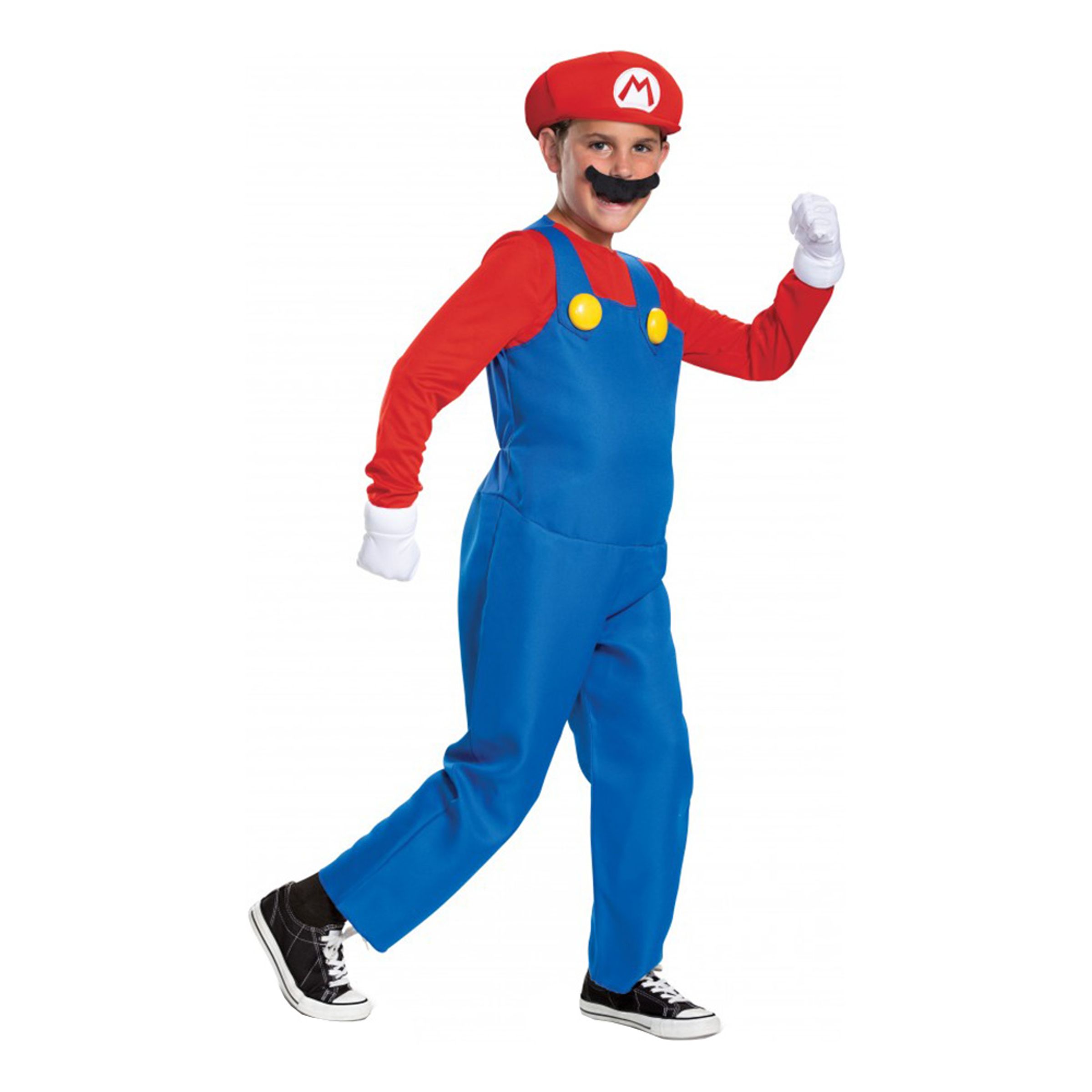 Läs mer om Super Mario Deluxe Barn Maskeraddräkt - Large