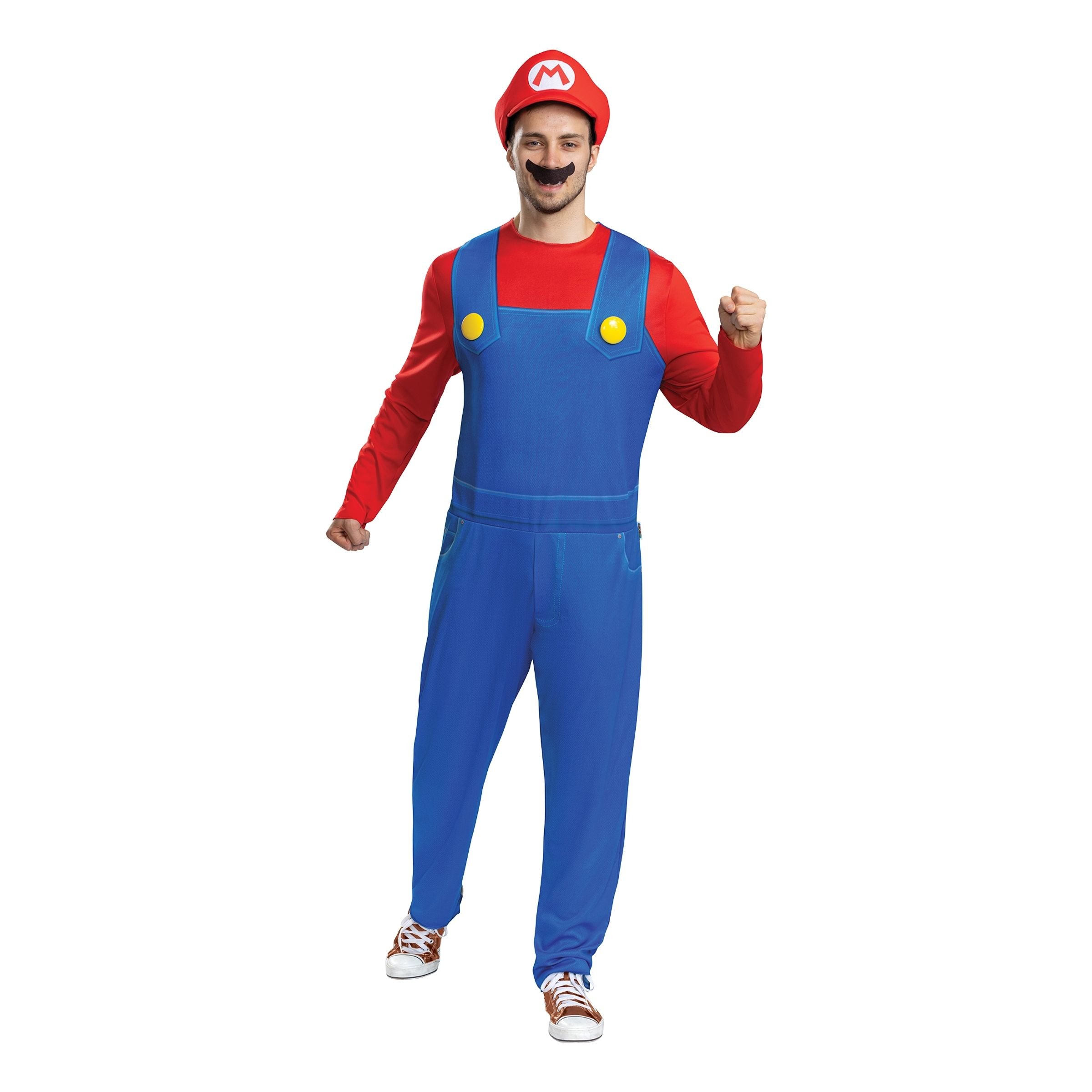 Super Mario Klassisk Maskeraddräkt - Small/Medium