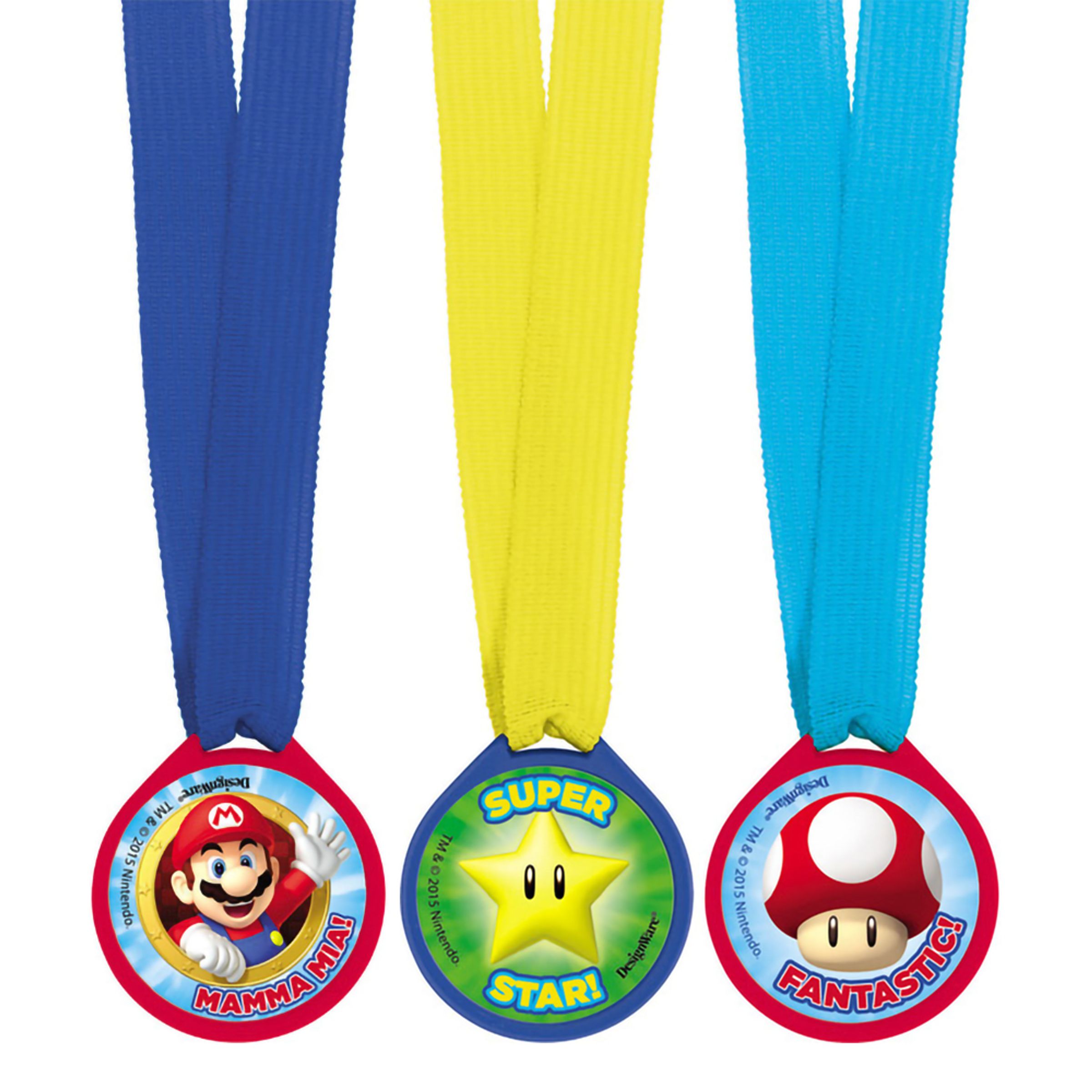 Läs mer om Super Mario Medaljer - 12-pack