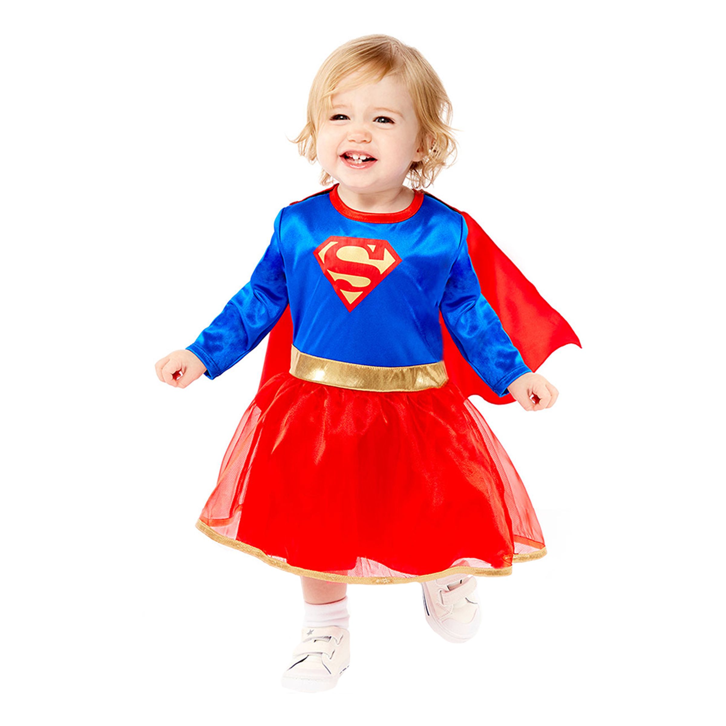 Läs mer om Supergirl Bebis Maskeraddräkt - 12-18 månader